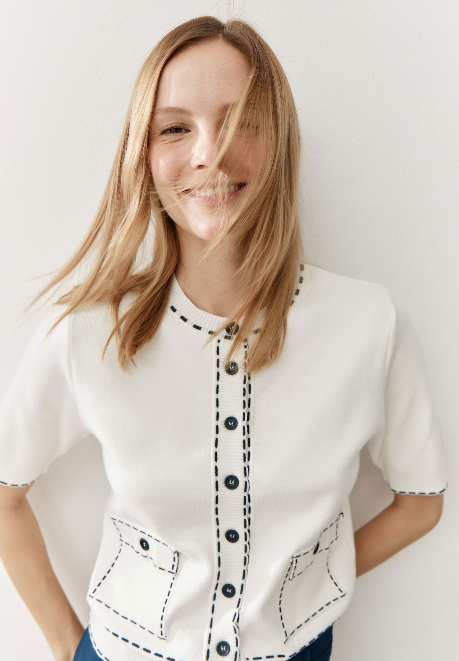 More & More |  More & More Strickjacke | Cardigan  | 44 | ecru