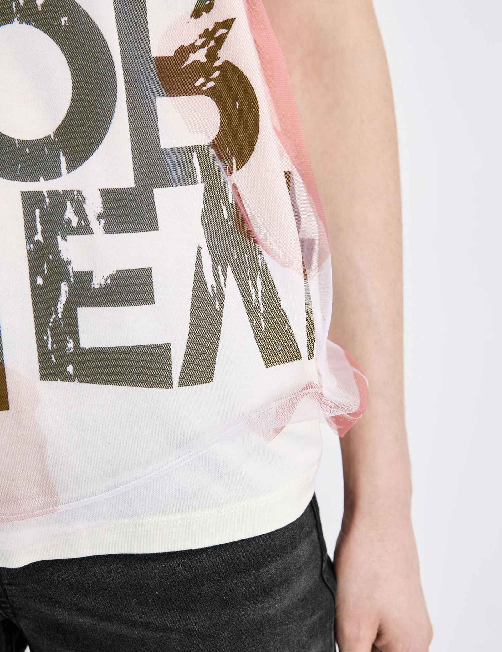 T-Shirt mit Wording-Print