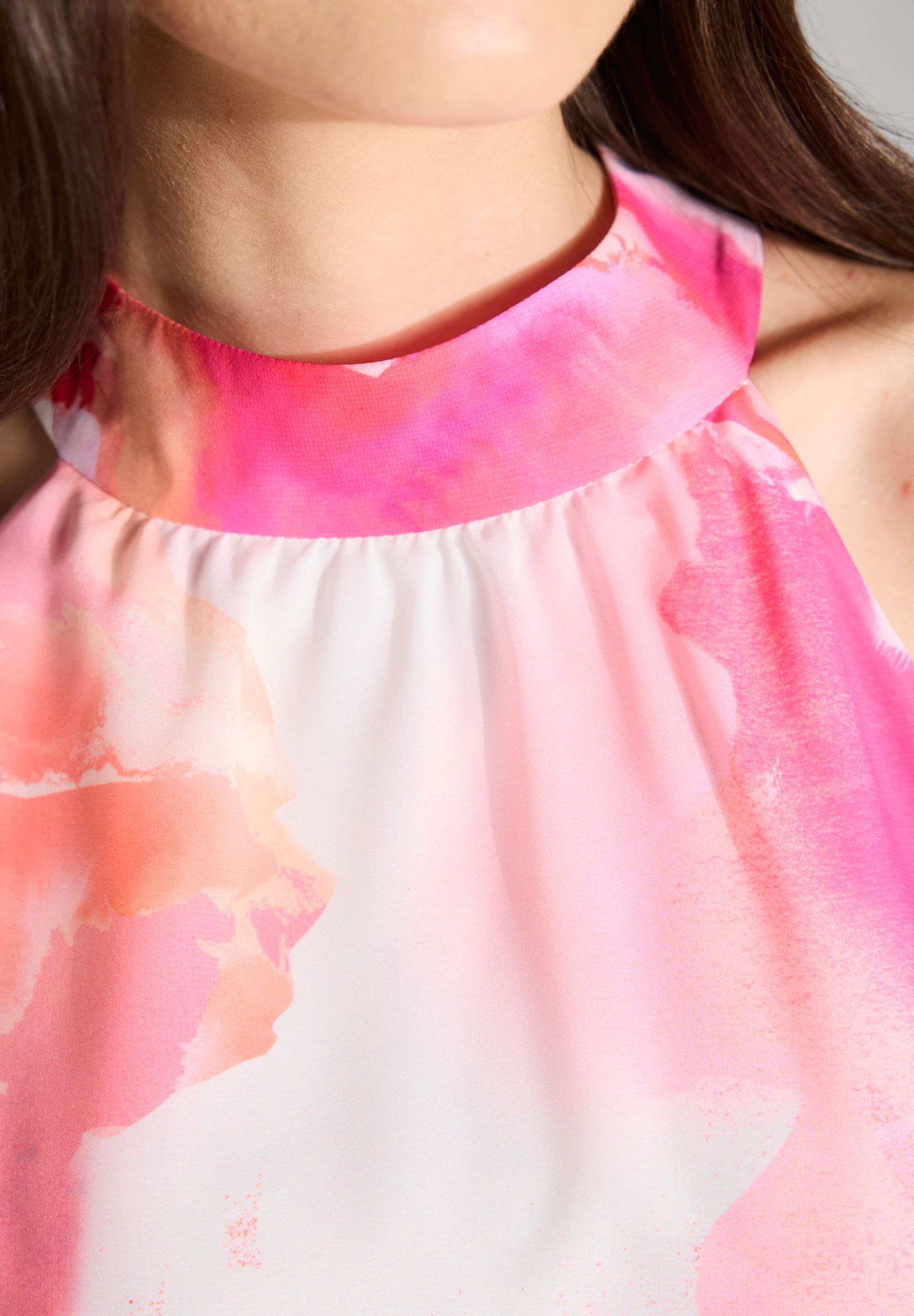 SWING |  SWING Langes Kleid  | 36 | hibiskus pink / multi