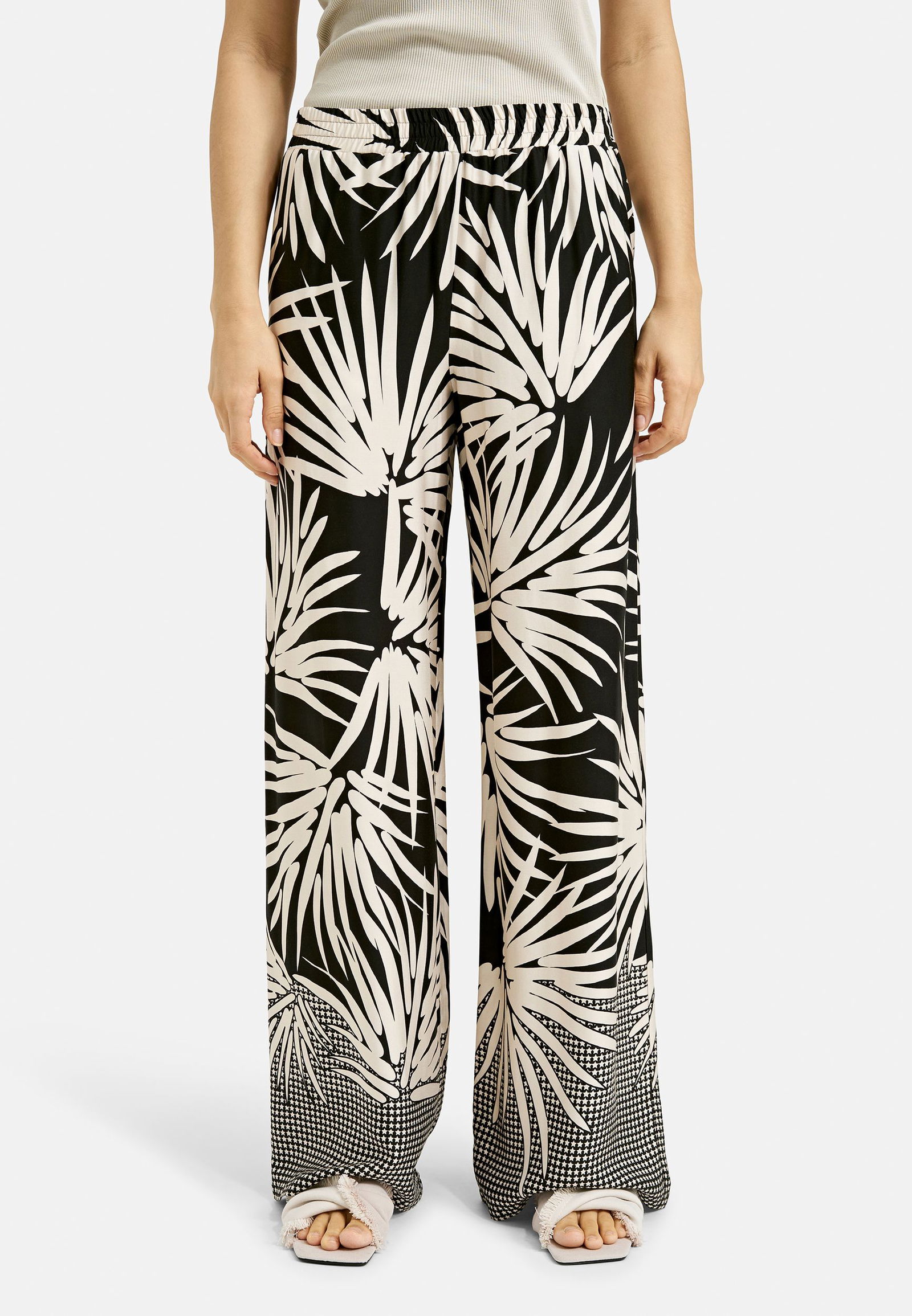 Milano |  Milano Schmale Hose  | 42 | black print