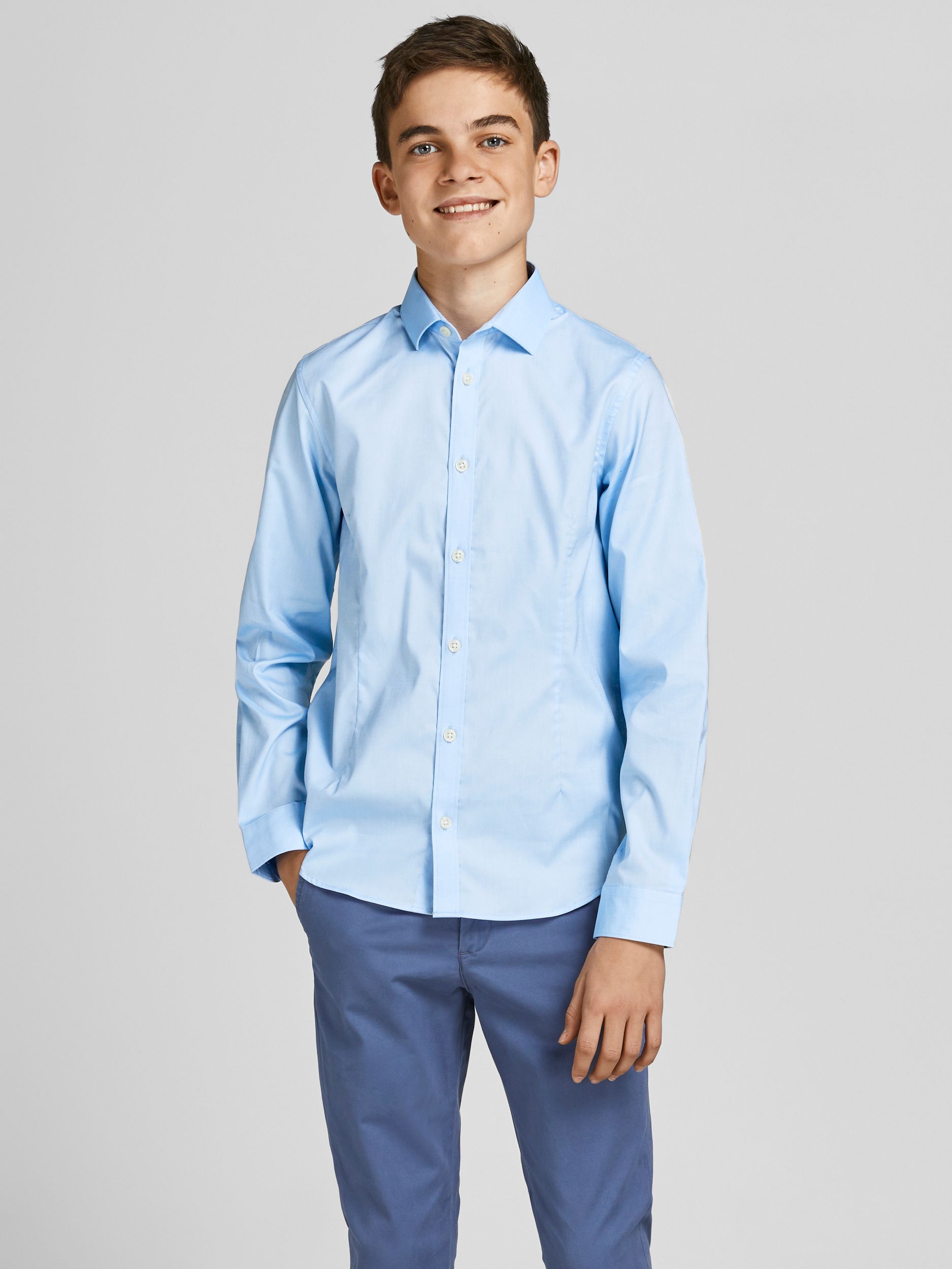 Jack&Jones |  JPRPARMA SHIRT L/S NOOS JNR | 176 | cashmere blue
