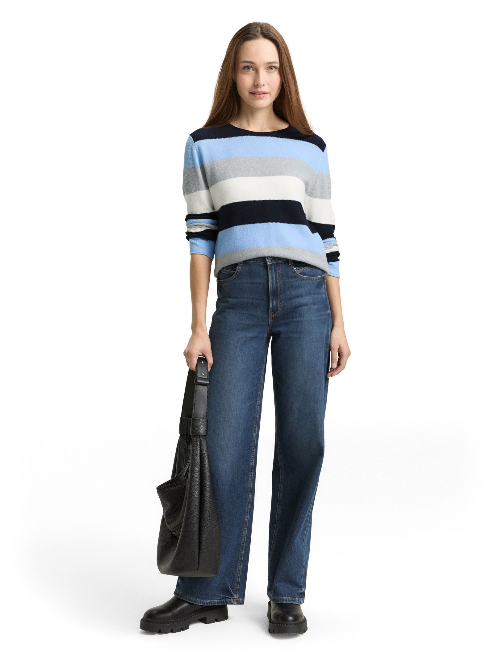 Tom Tailor |  Tom Tailor Gestreifter Strickpullover | XXL | red block stripe