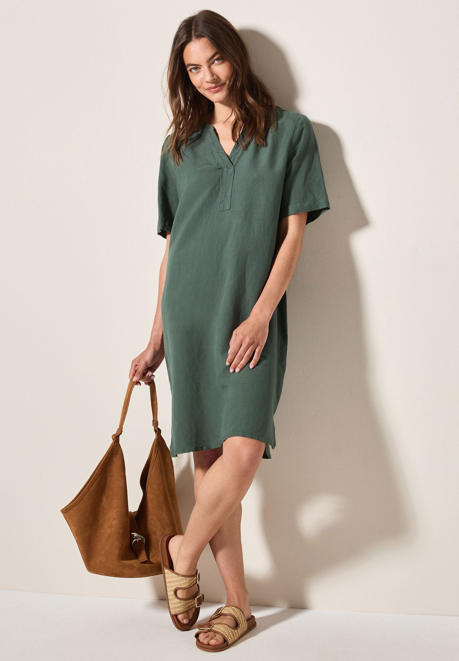 CECIL | CECIL Kleid aus Leinen | XXL | 11231_16243