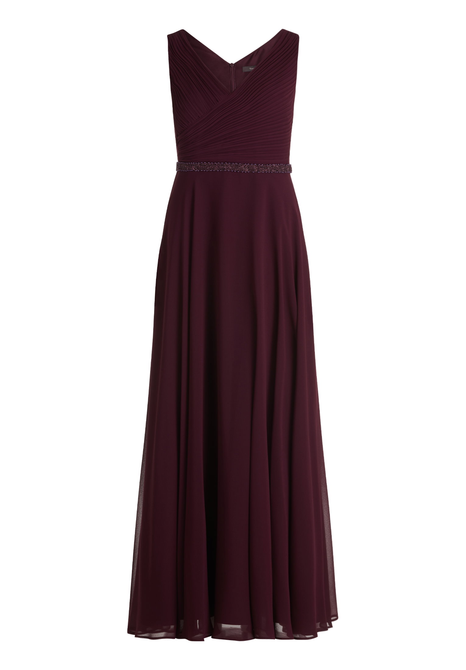 Kleid Lang ohne Arm, Strong Aubergine #1