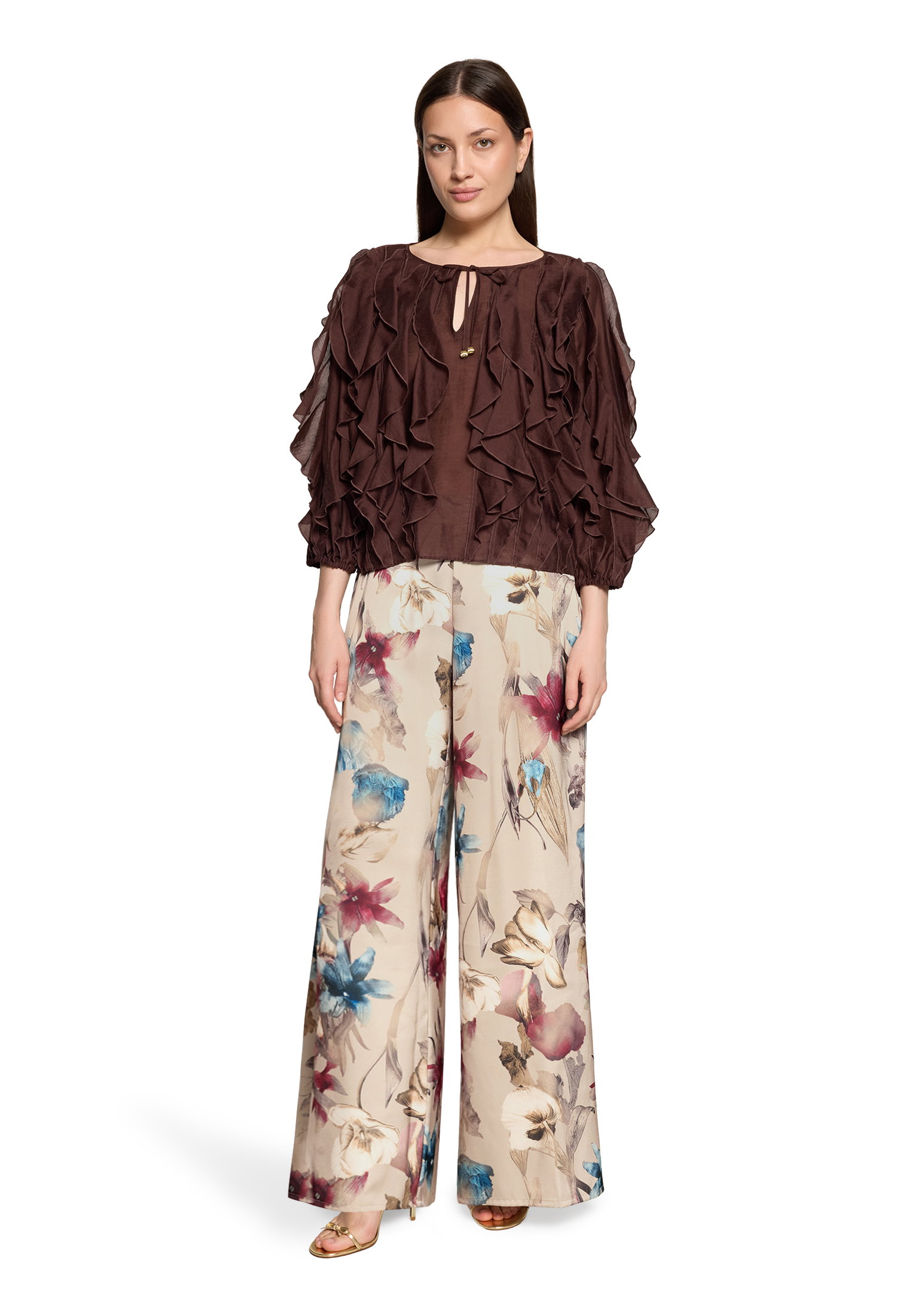 Hose, Beige/Dark Red #5