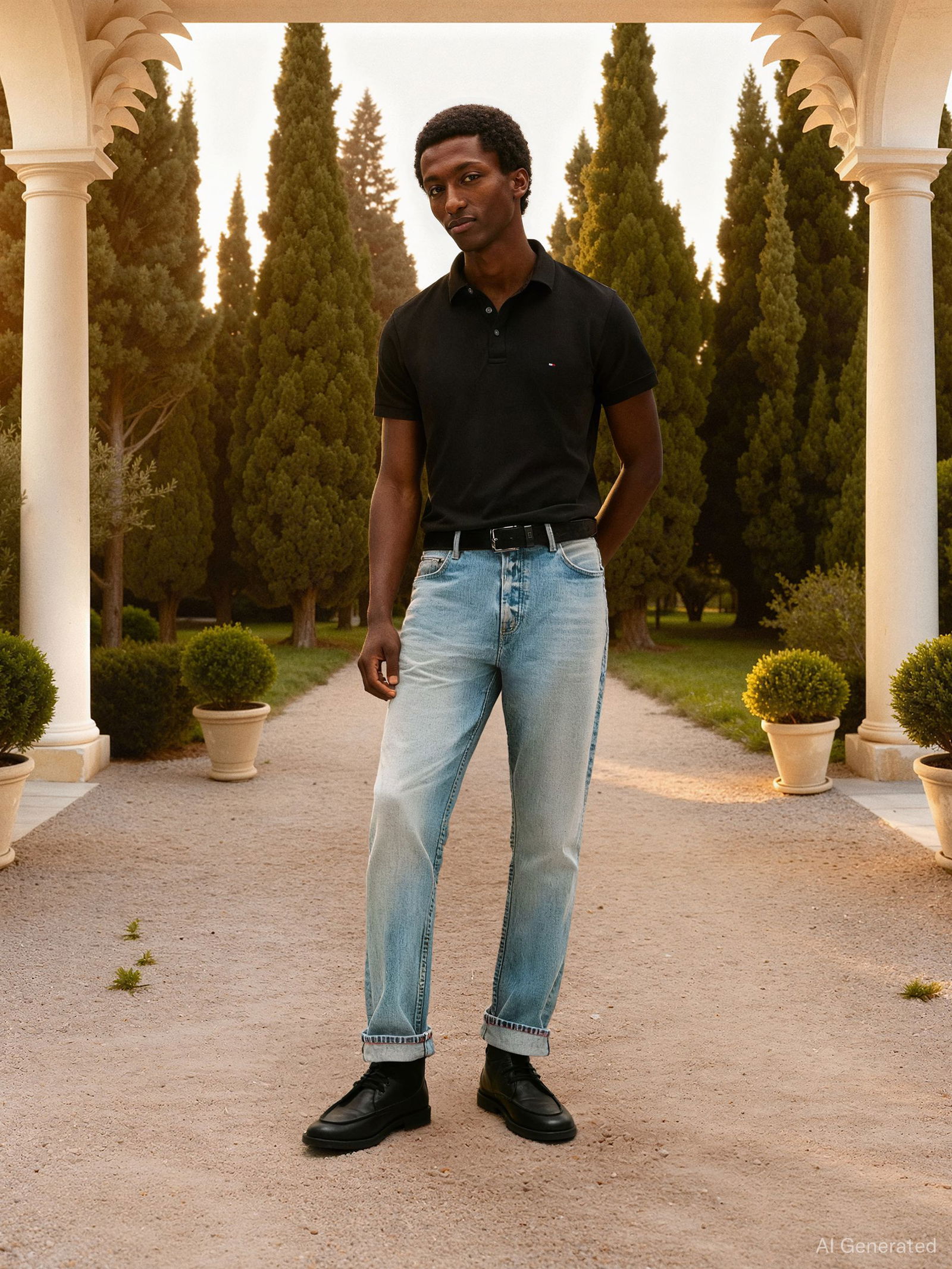 Tommy Hilfiger |  Tommy Hilfiger Poloshirt  | XXL | black