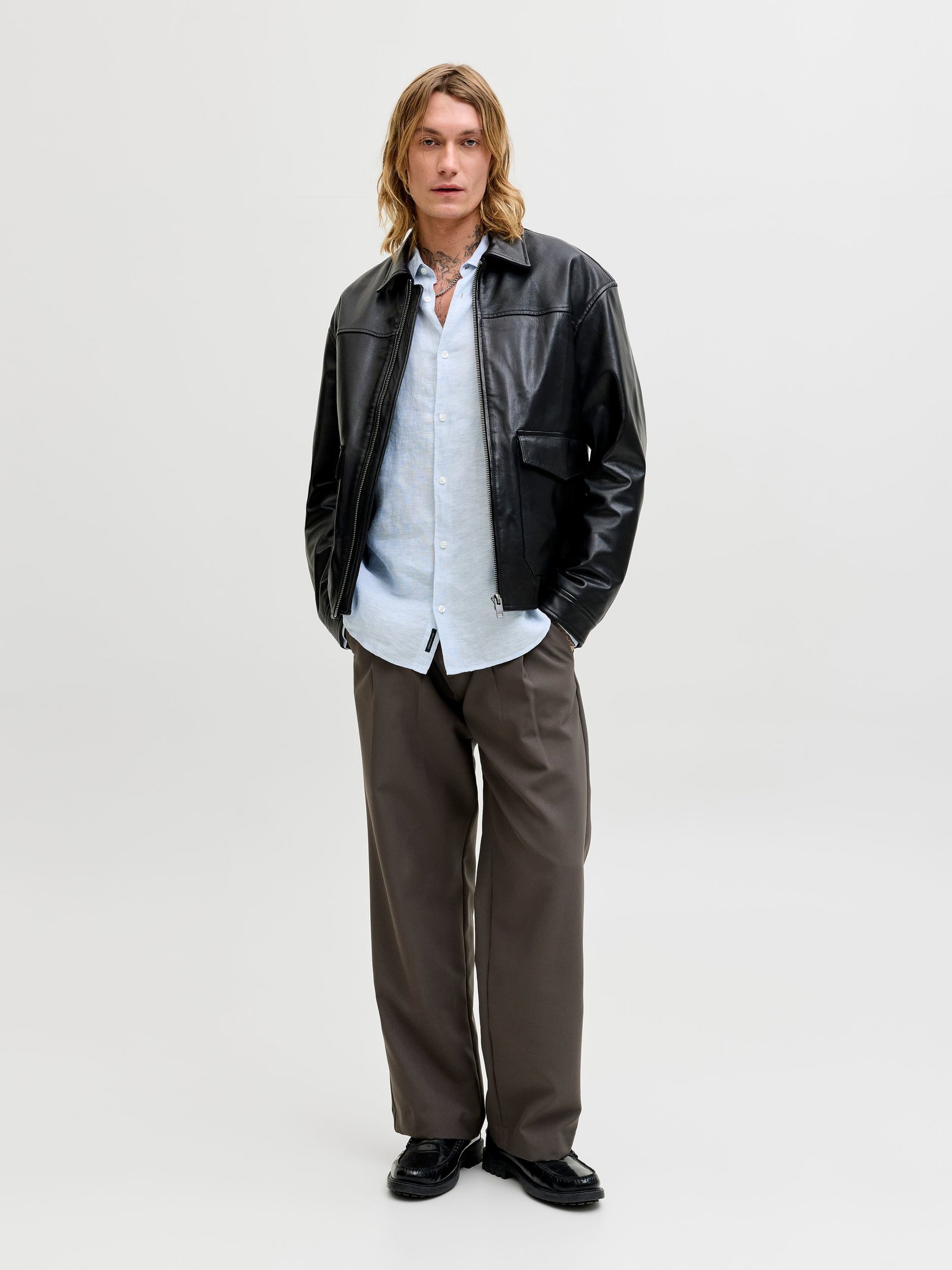 Jack&Jones |  Jack&Jones Hemd Super Slim Fit  | L | Chambray Blue