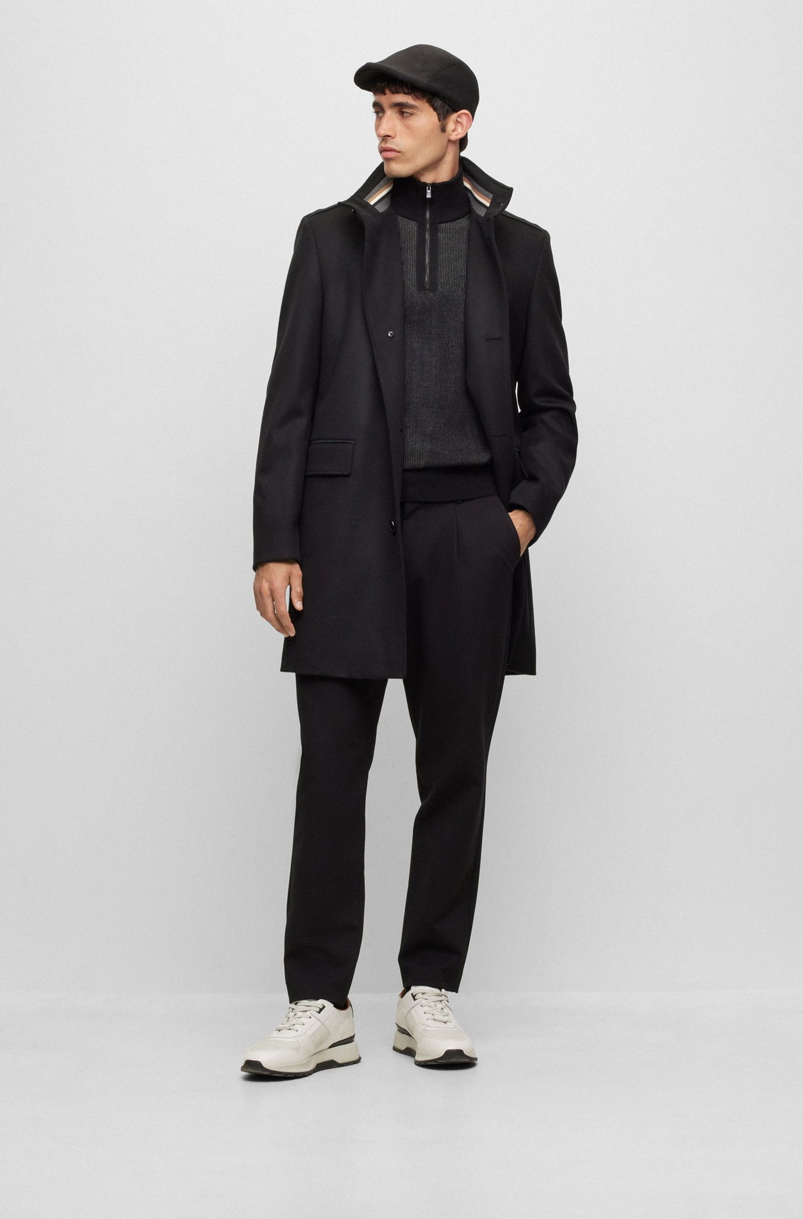 BOSS Black Wollmantel 