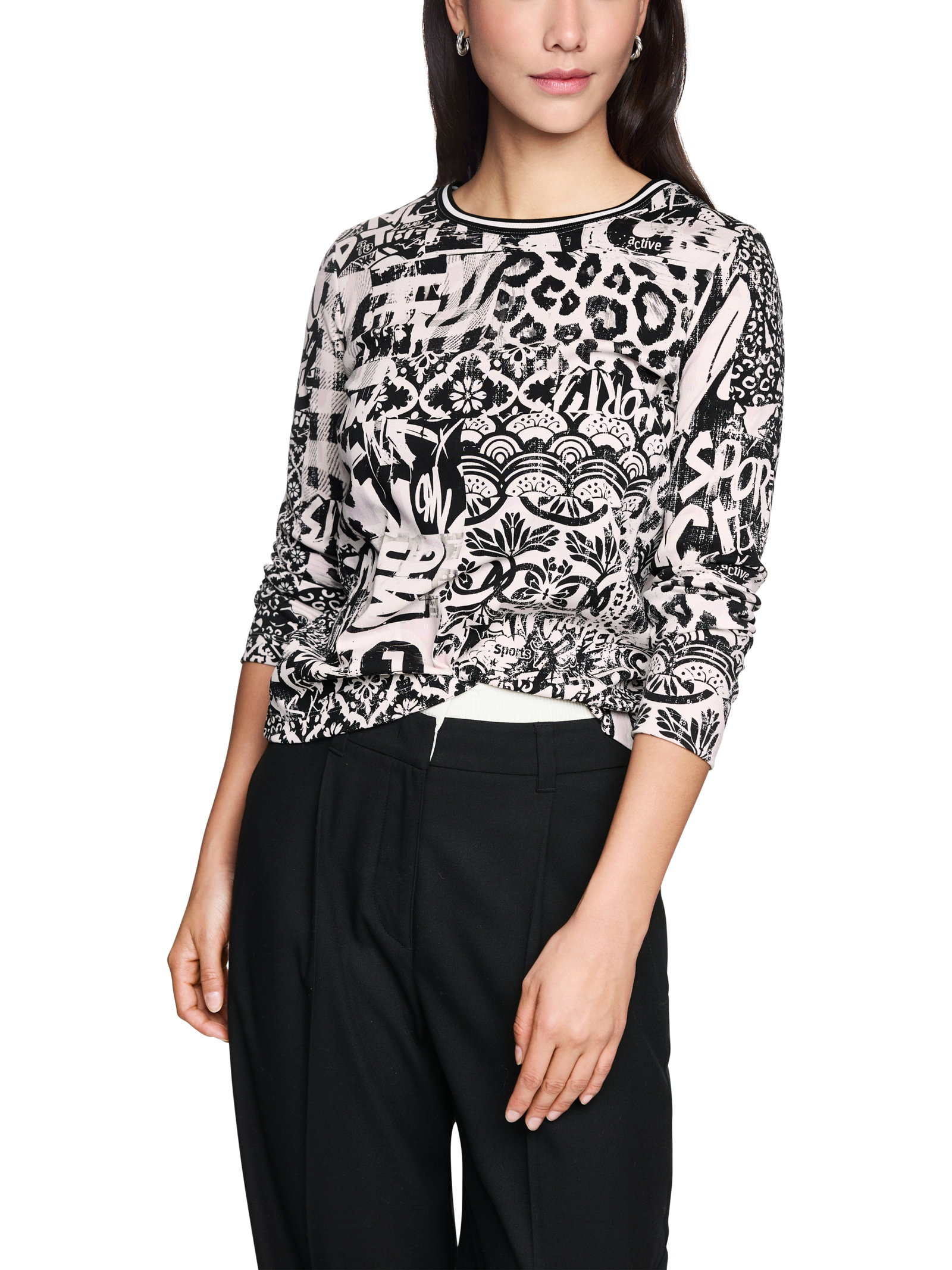 Marc Cain Langarmshirt mit Print #7