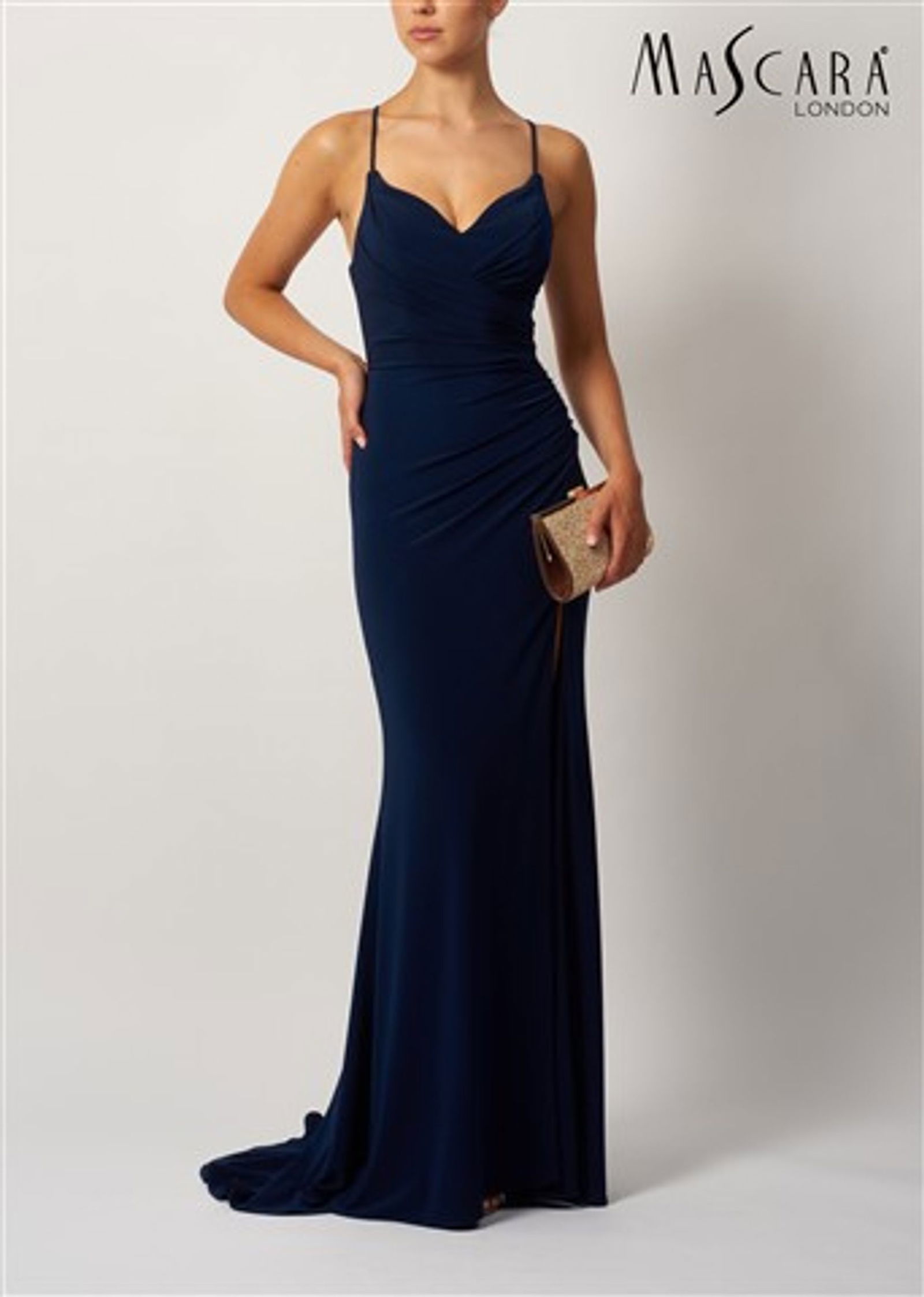 Mascara London |  Mascara London Langes Kleid  | 34 | navy