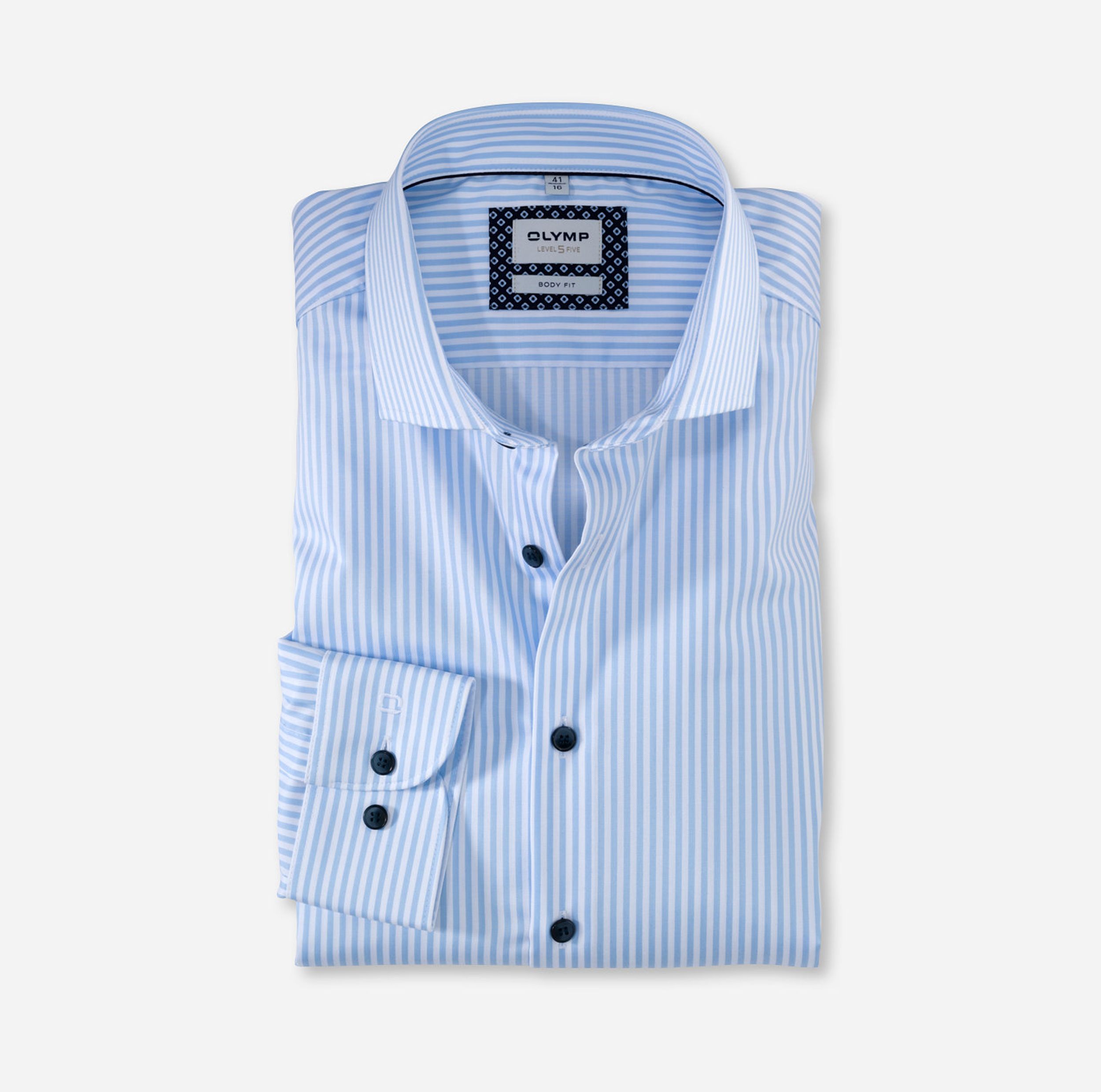 Olymp |  Olymp Hemd Modern Fit  | 40 | bleu