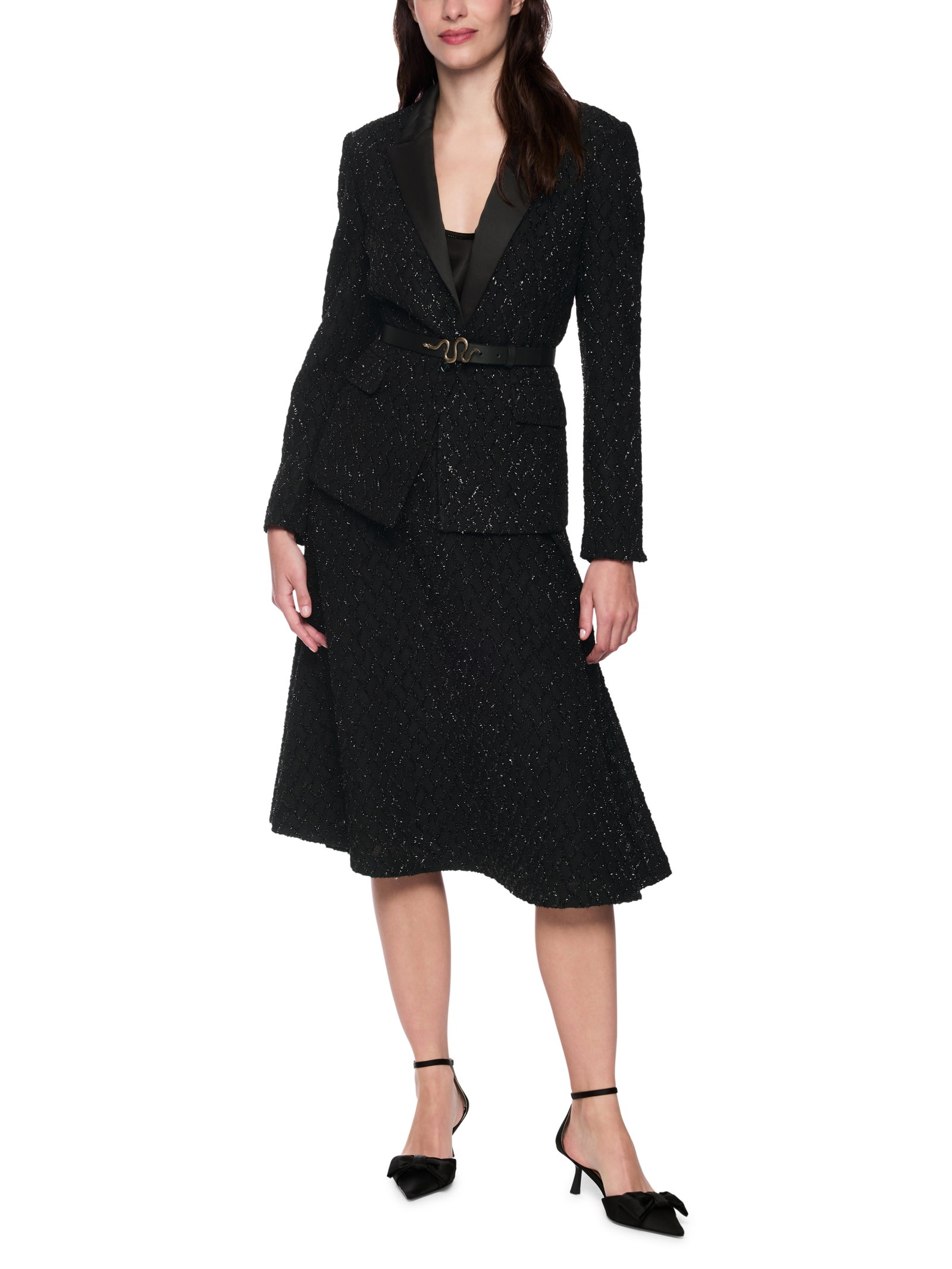 Marc Cain taillierter Blazer mit Glitzer-Details #2