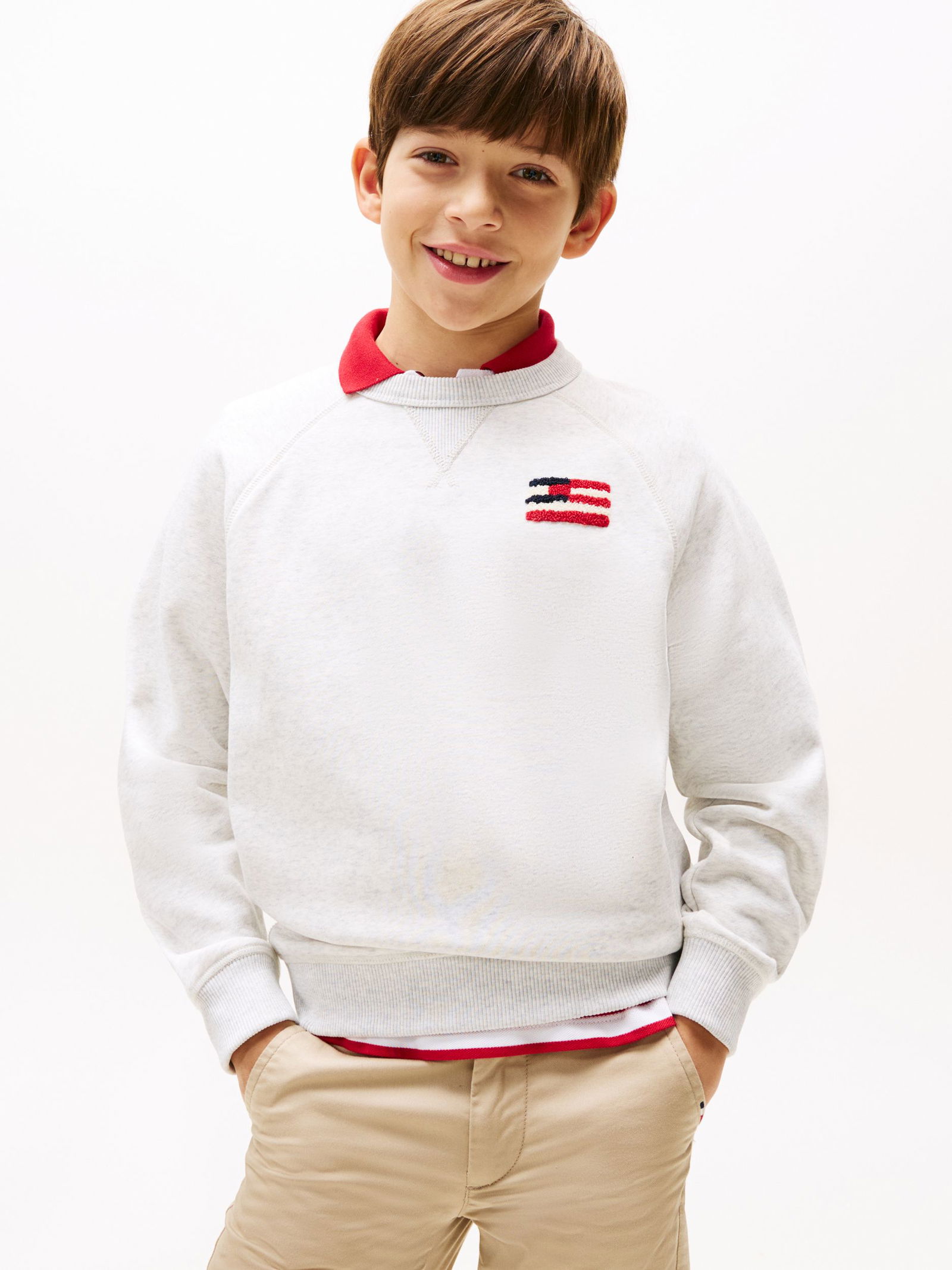 47781b86c50f41c3c6efda77054e4bad Tommy Hilfiger |  HILFIGER FLAG RELAXED SWEATSHIRT | 12