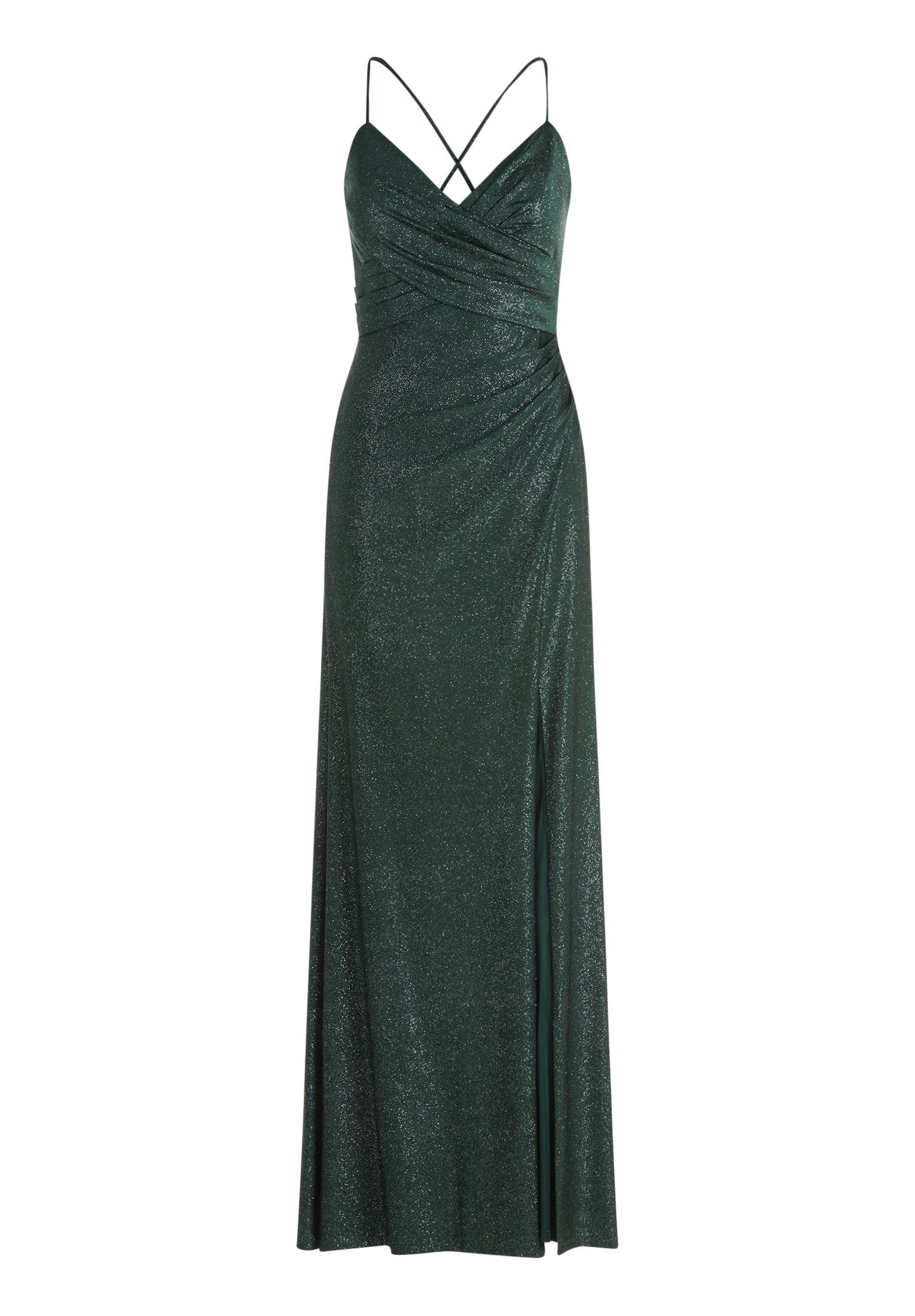 Kleid Lang ohne Arm, Dark Green/Gre #1