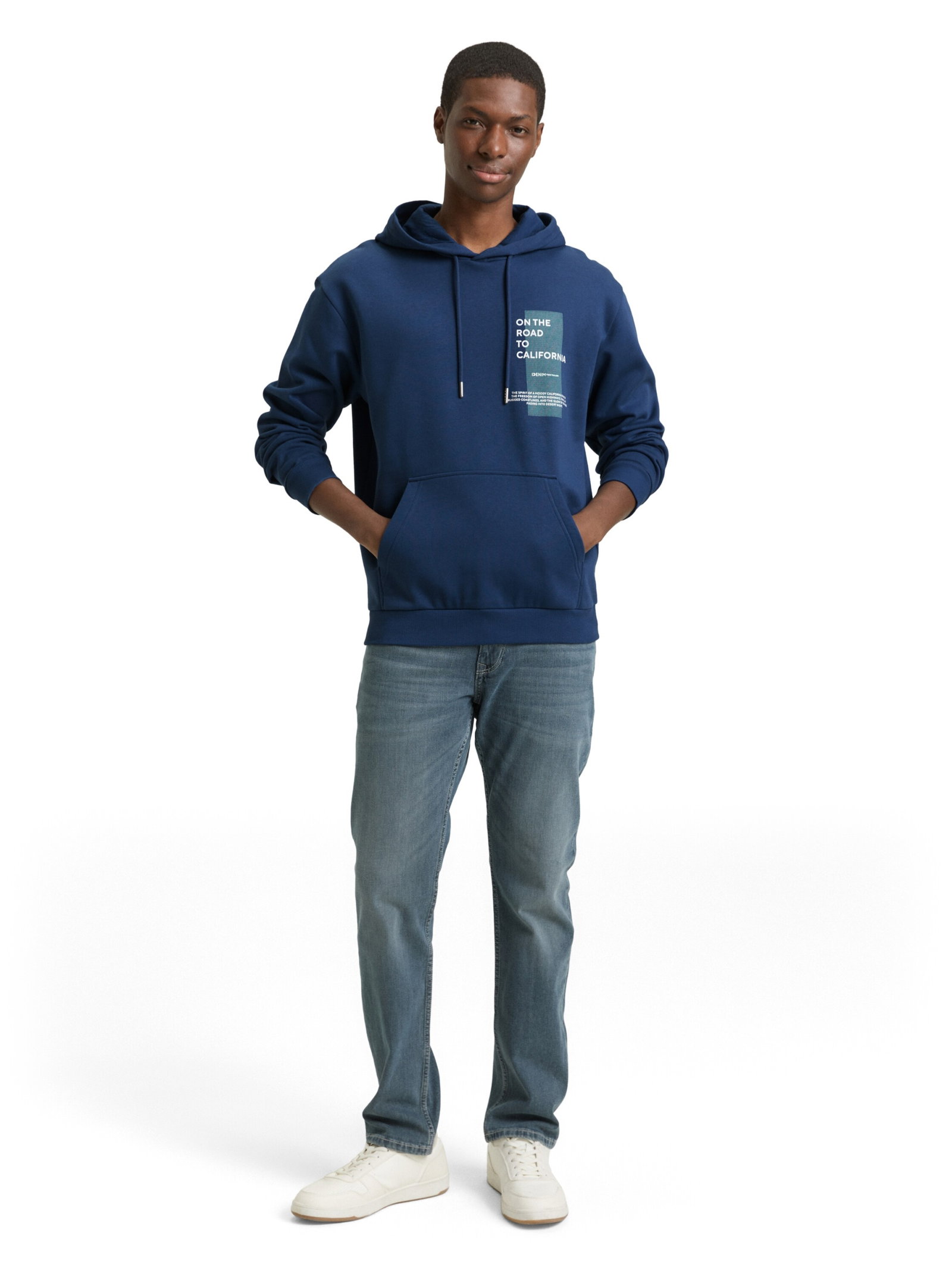 printed hoodie, Ocean Night Blue #3