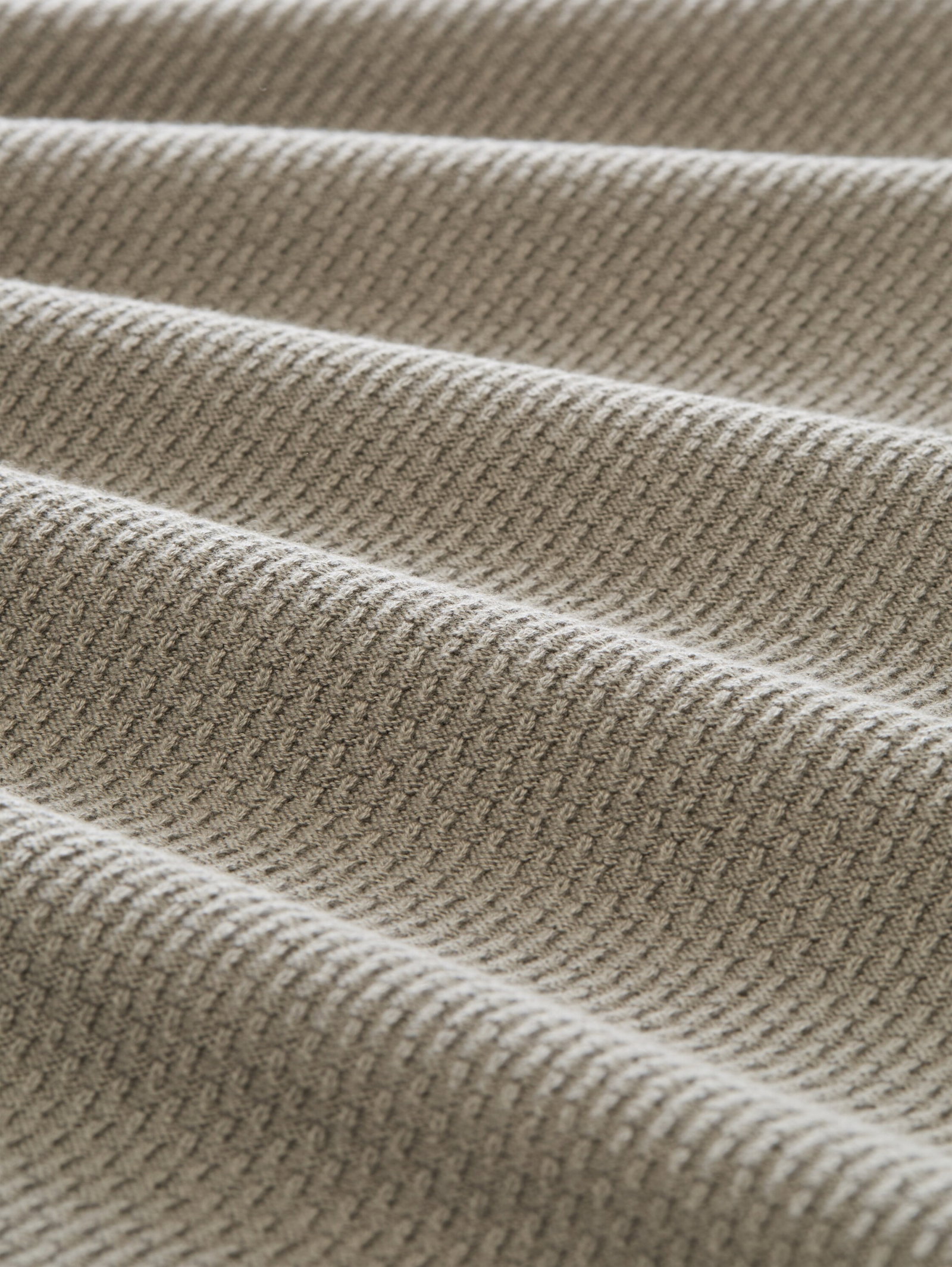 structured double layer knit, dark sage green #2
