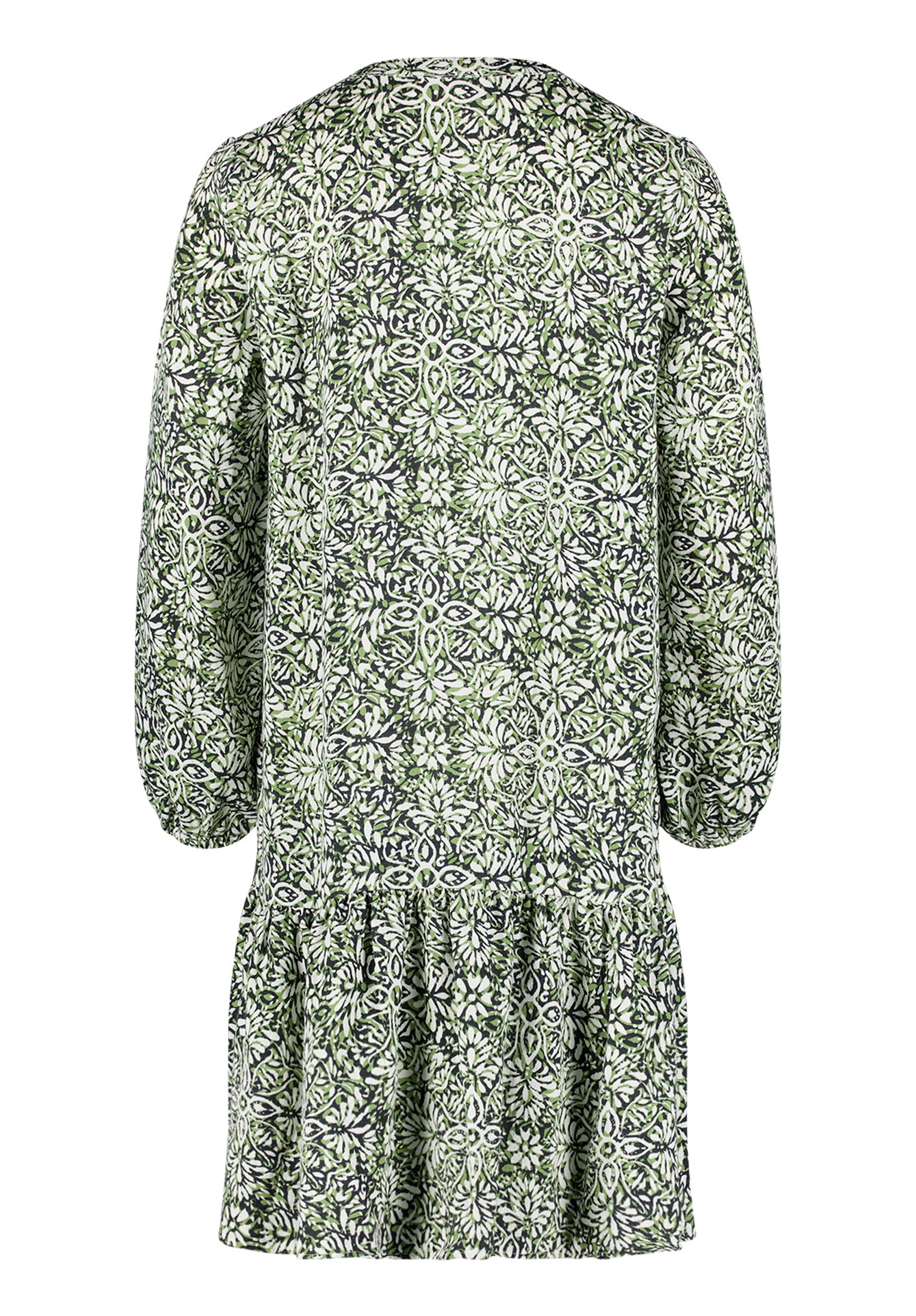 Kleid Kurz 1/1 Arm, Cream/Green #2