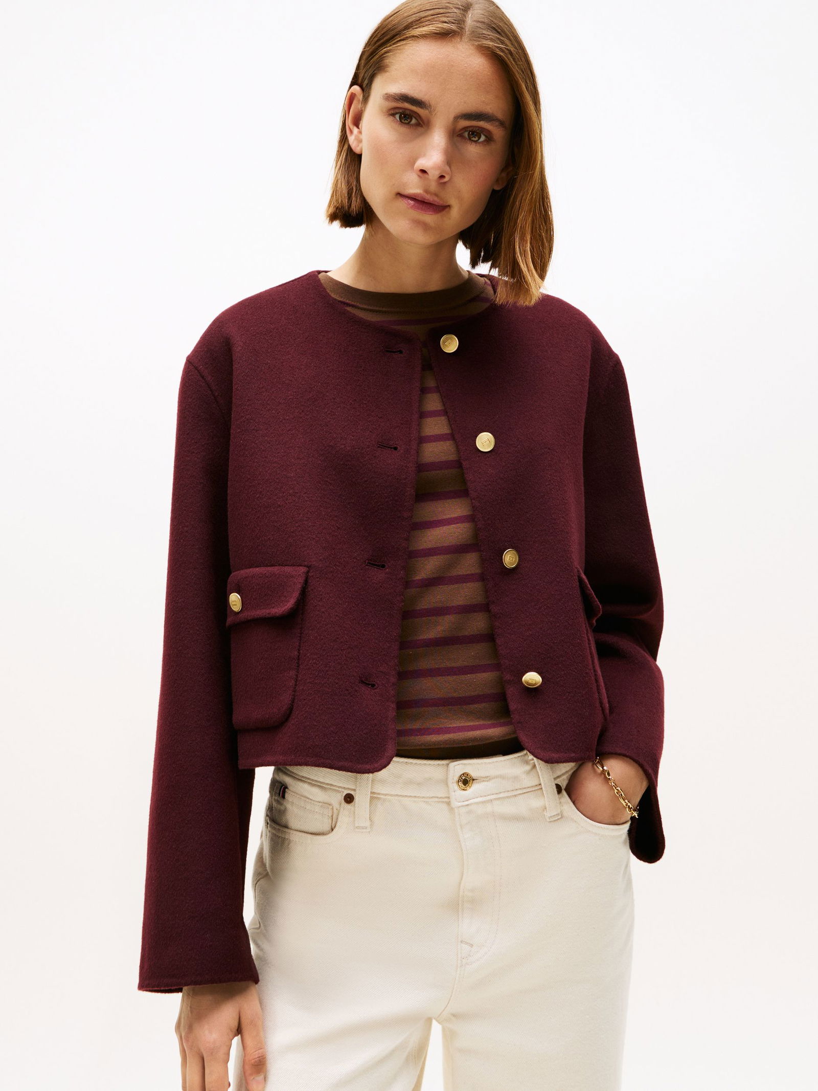 Tommy Hilfiger | Tommy Hilfiger Strickjacke | Cardigan | 40 | deep burgundy
