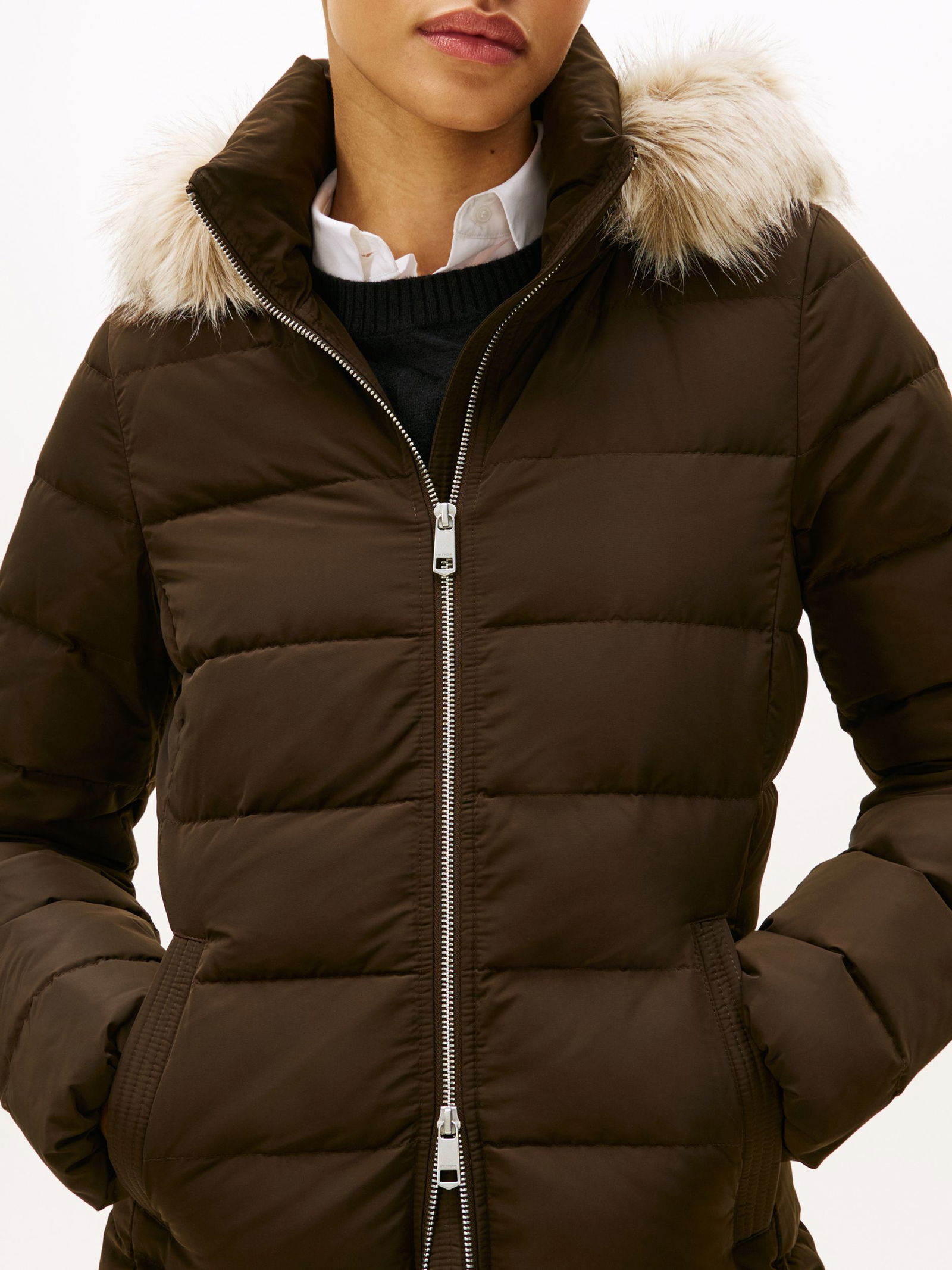 1e34c508222a05259f6fd7dc38c36620 Tommy Hilfiger | Tommy Hilfiger Steppjacke | S | dark coffee