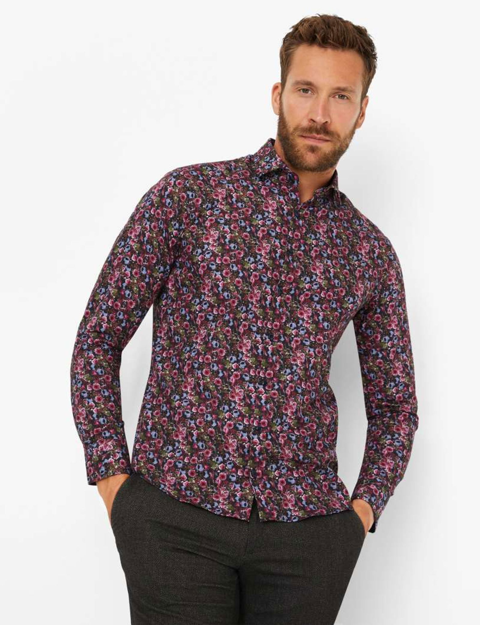 Brax |  Brax Hemd Regular Fit  | XXXL | orchid