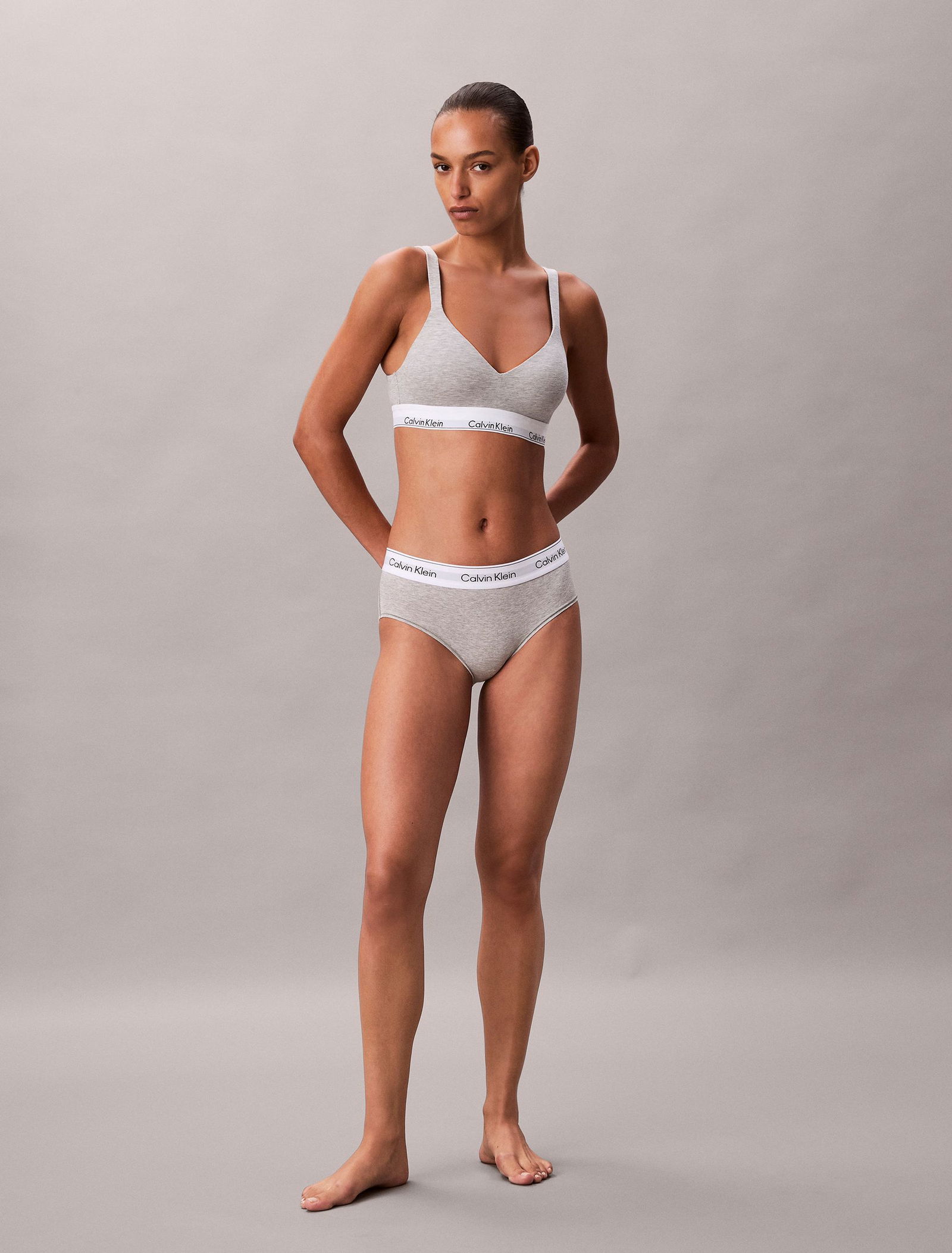 dea17ce773c3374e3822ca874e0507da Calvin Klein | Calvin Klein BH ohne Bügel | M | grey heather