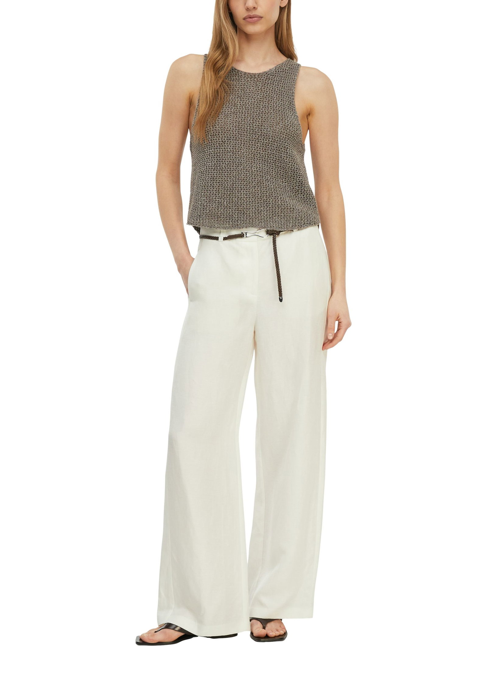 Comma |  Comma Schmale Hose  | 40/REG | weiß