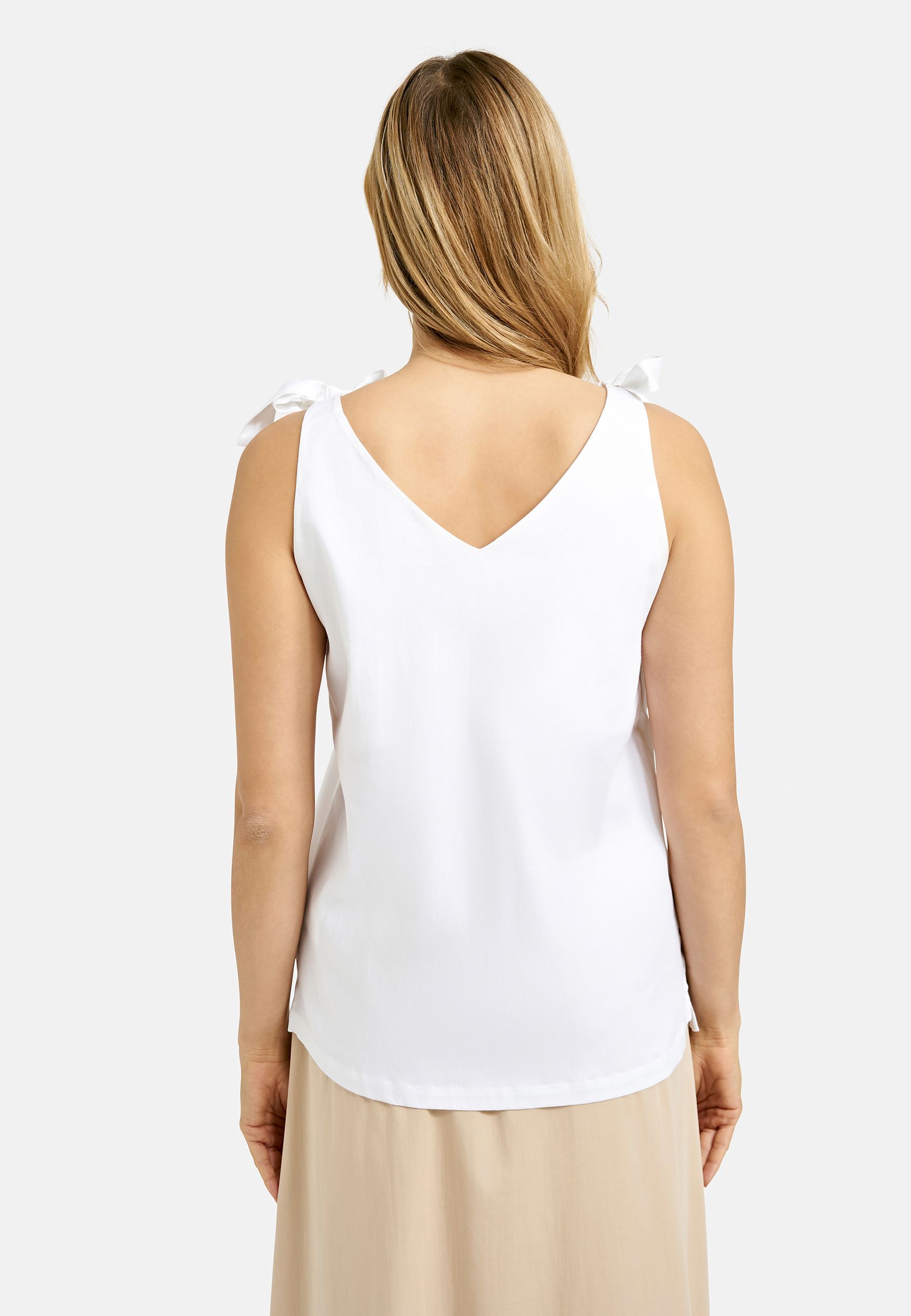  |  TOP WITH KNOT, WHITE | L | white