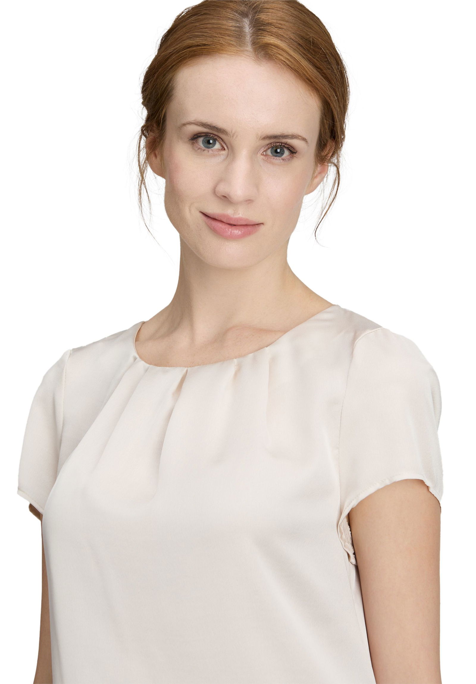 Vera Mont | Satin-Bluse | 54 | bright pearl