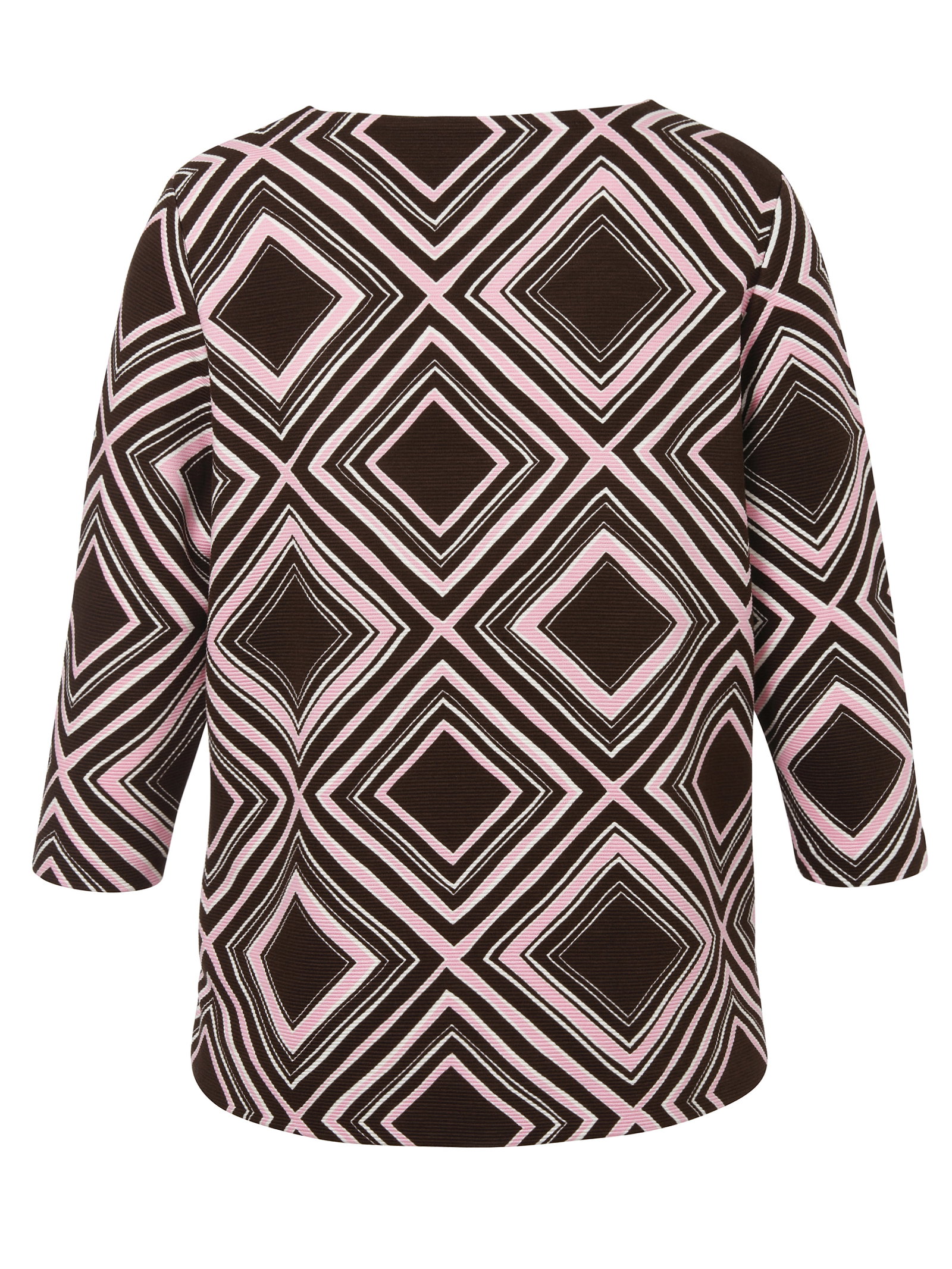 Sweatshirt Rundhals 1/1 Arm Druck, kaffee multicolor #2