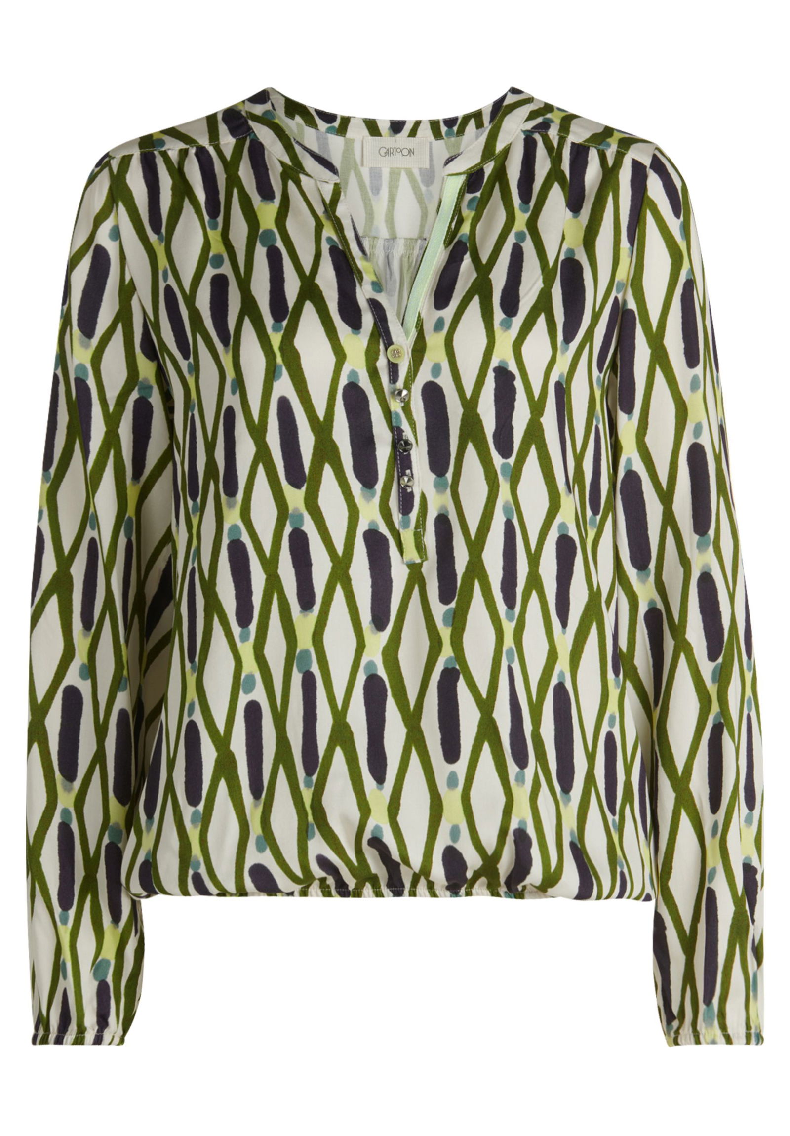 |  Bluse Kurz 1/1 Arm, Green/Blue | 36 | green/blue