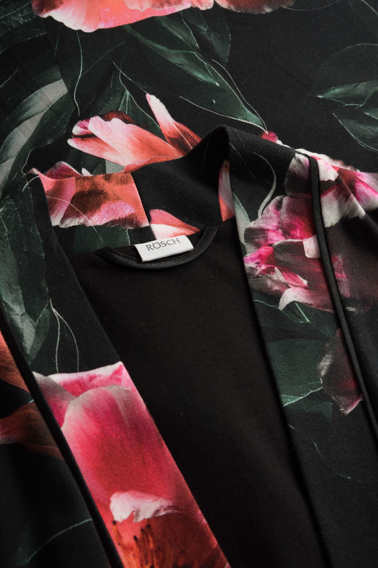 Rösch |  Rösch Bademantel mit Kapuze  | 38 | black print