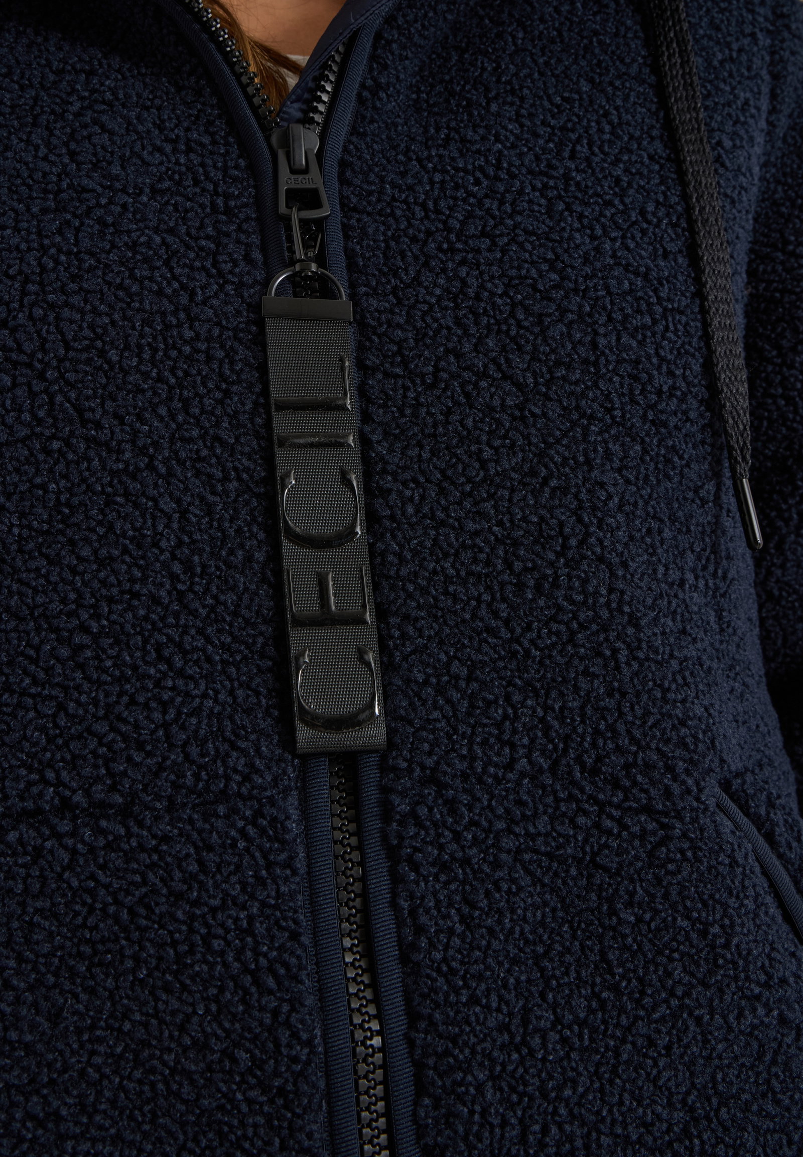 TOS Teddy Matmix Coat, dark navy blue #7