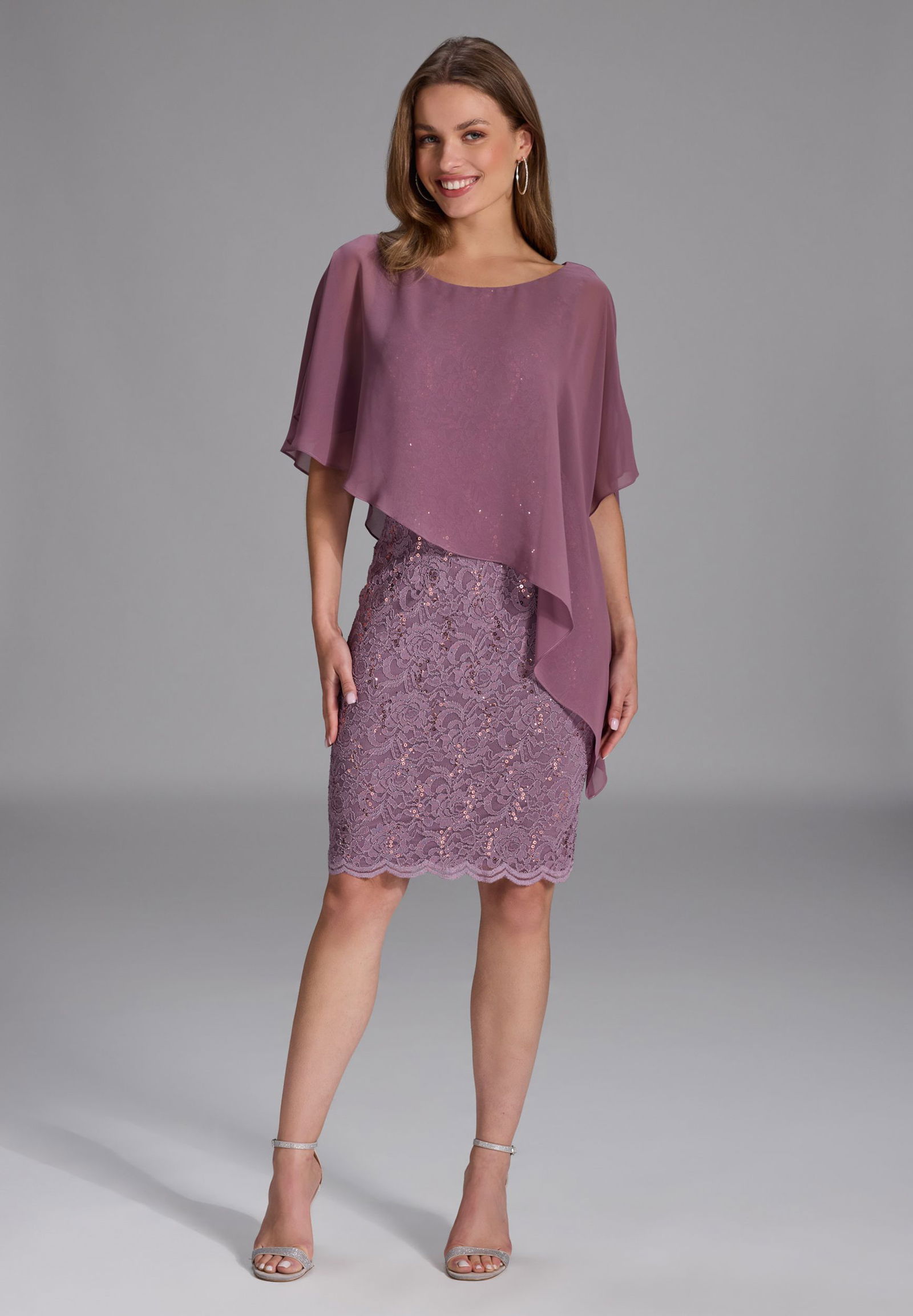SWING |  SWING Kurzes Kleid  | 50 | mauve