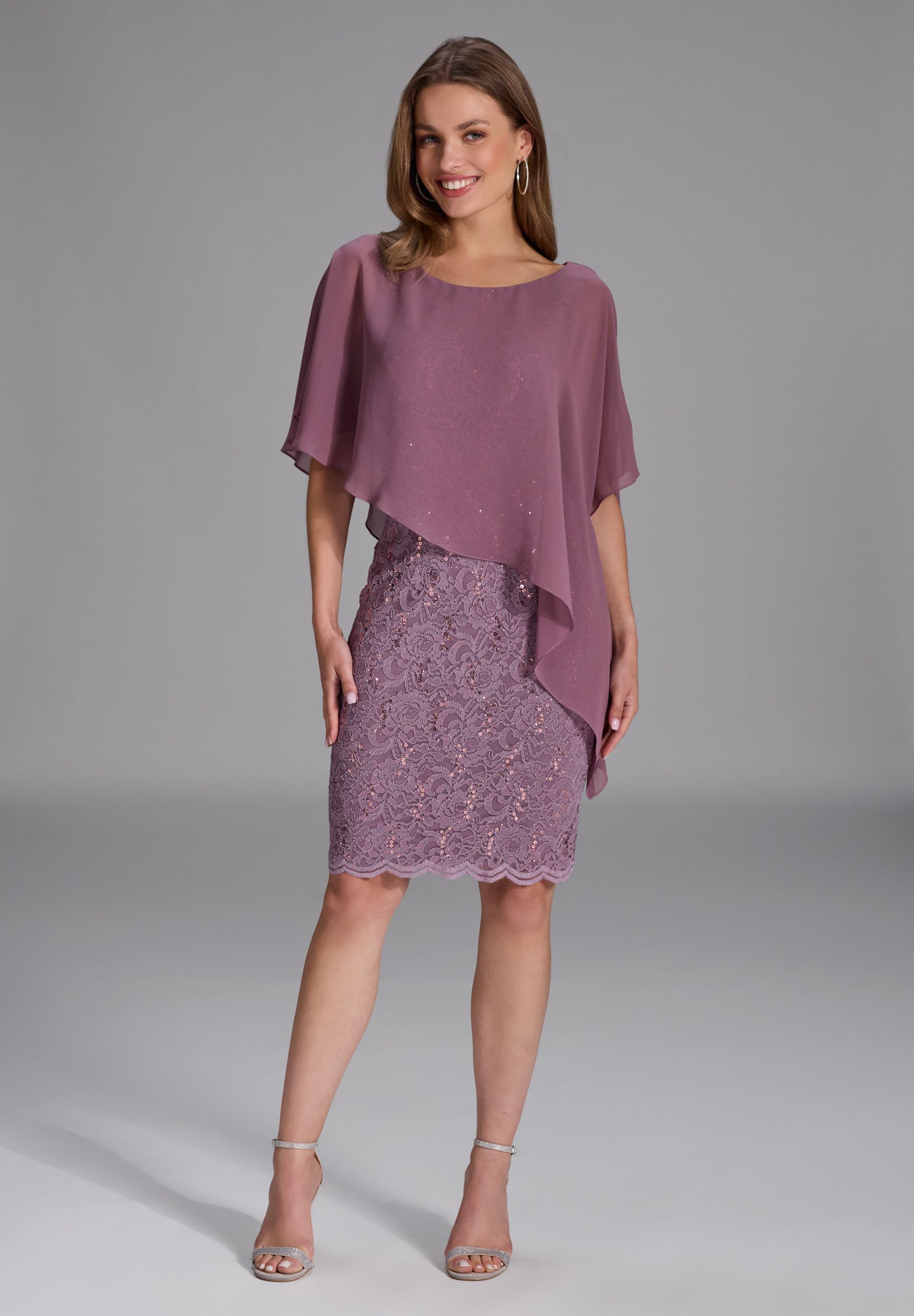 SWING |  SWING Kurzes Kleid  | 50 | mauve