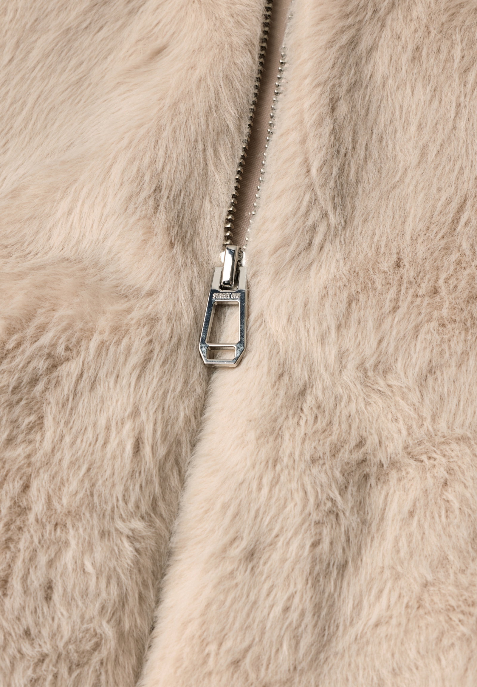 Fake Fur Vest, clay sand #2