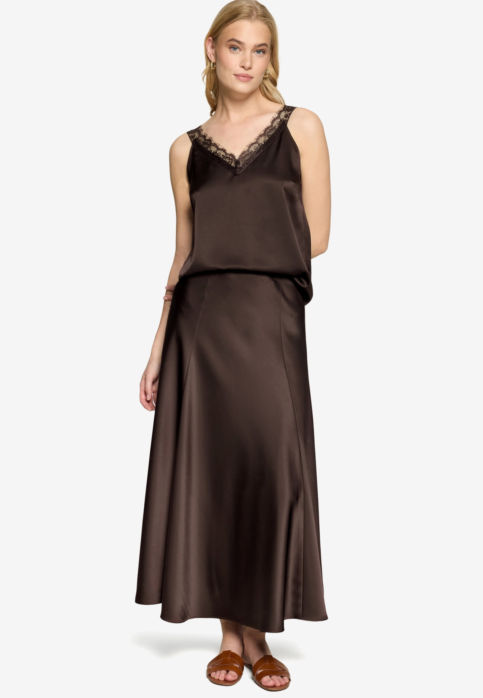 Bluse Kurz ohne Arm, Chocolate Plum #8