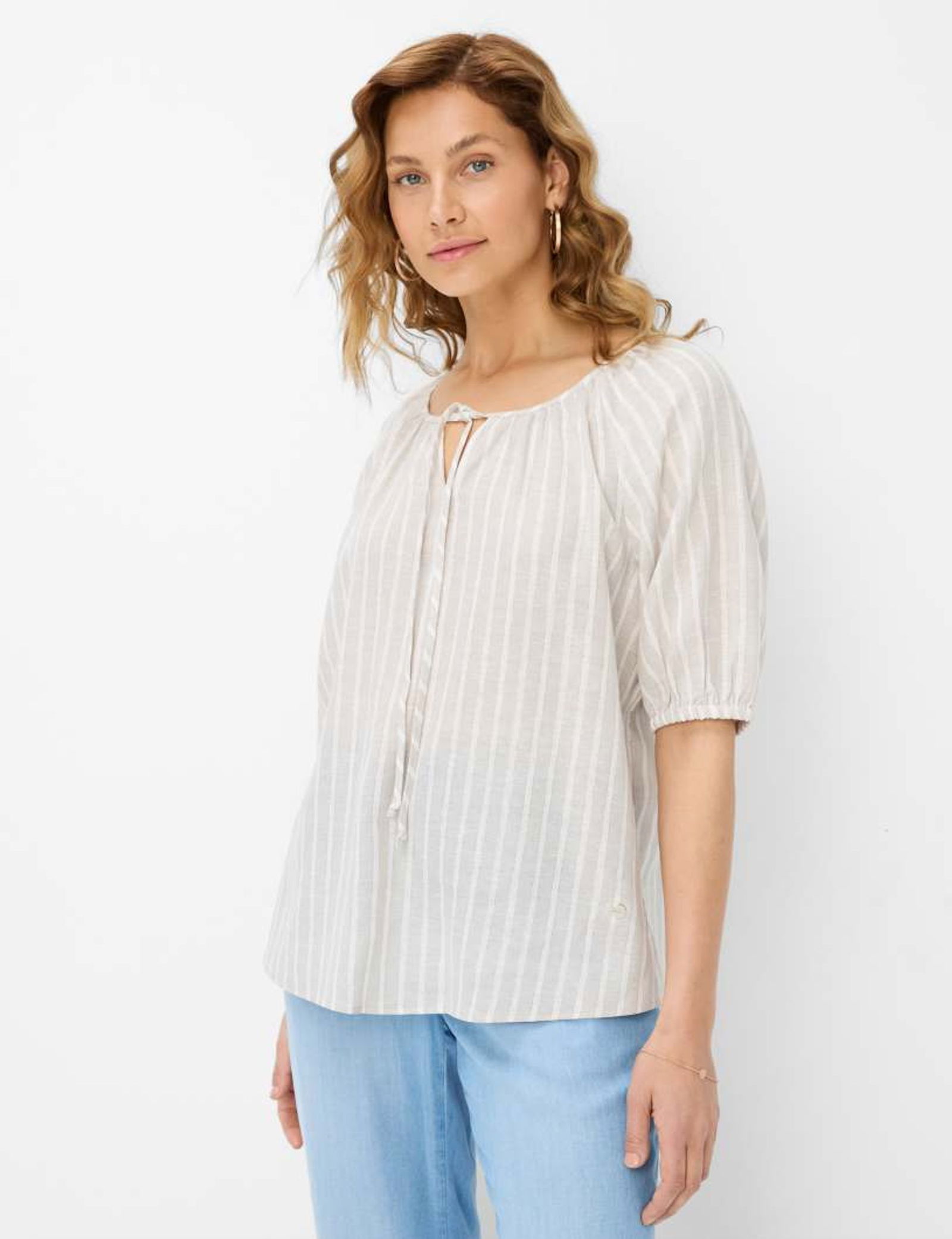 d2a44a008ff67b7fe256e7dd4e1ea41b Brax |  Brax Bluse aus Leinen Style "Viva" | 38 | beach