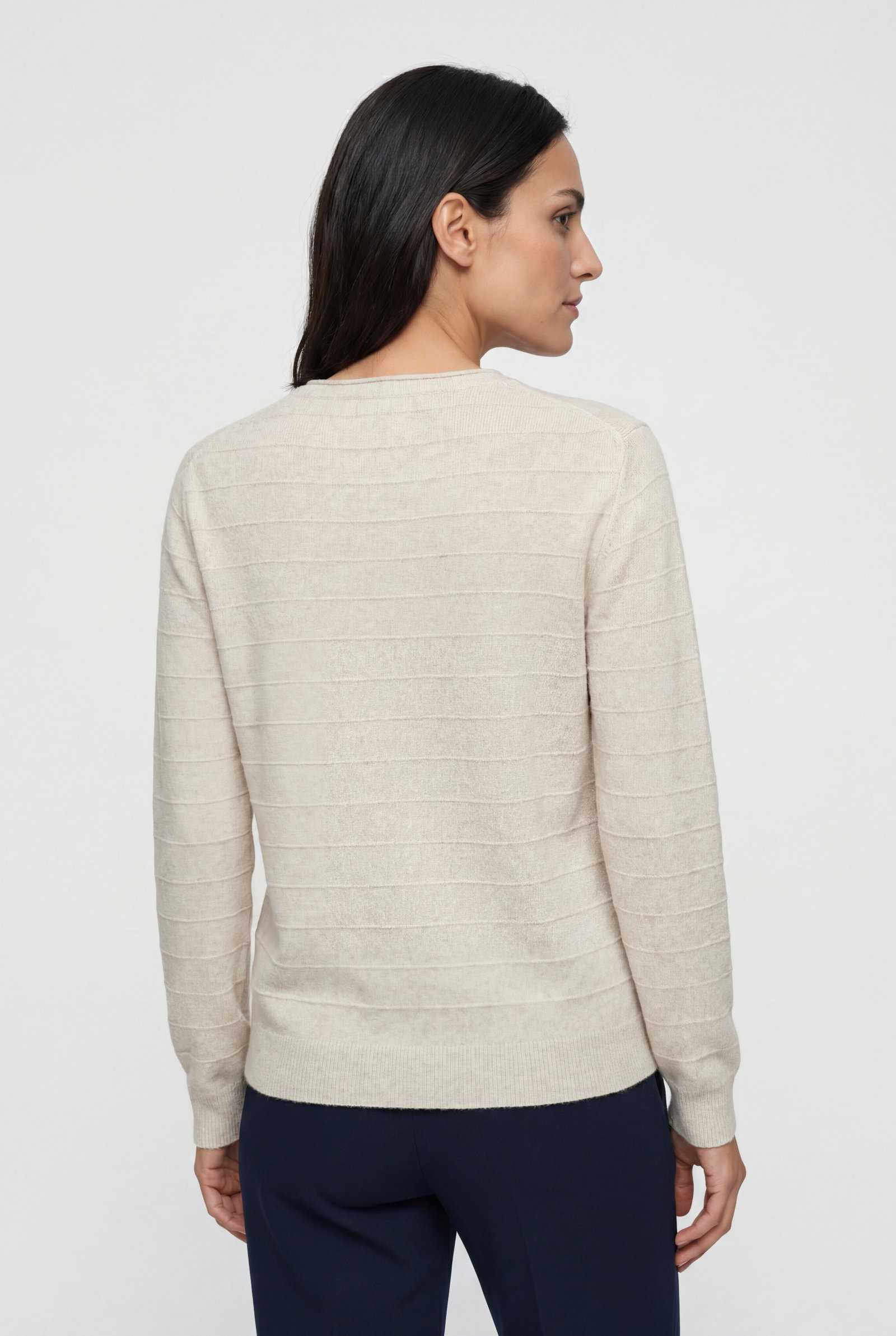 Pullover Long Sleeves, Almond Beige Mel. #2