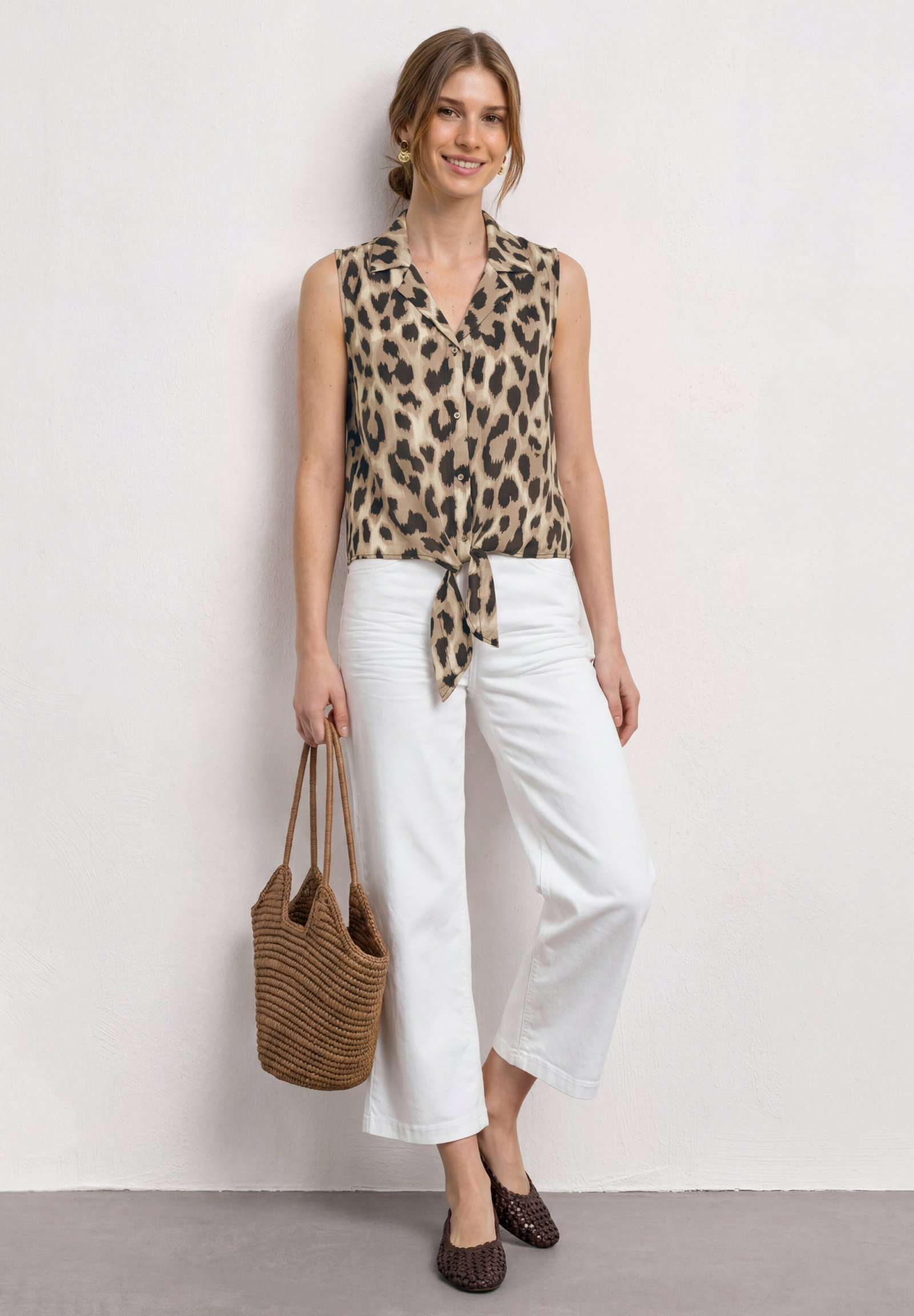 LTD QR Blousetop w bowling col, timeless beige #5