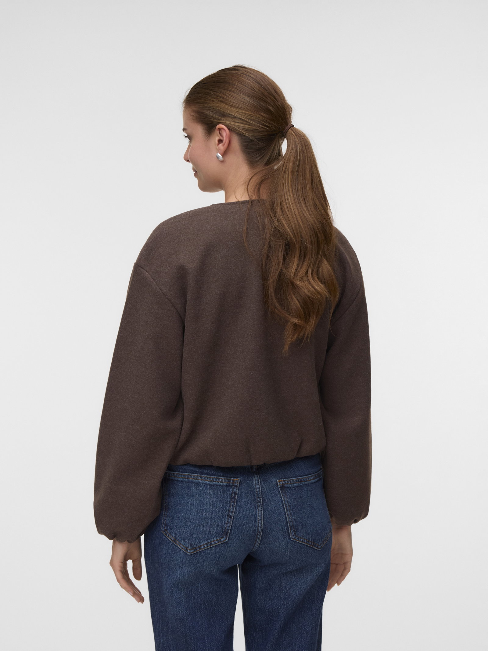 VMCHLOE LS BOMBER JACKET NOOS, Chocolate Torte/MELANGE #3
