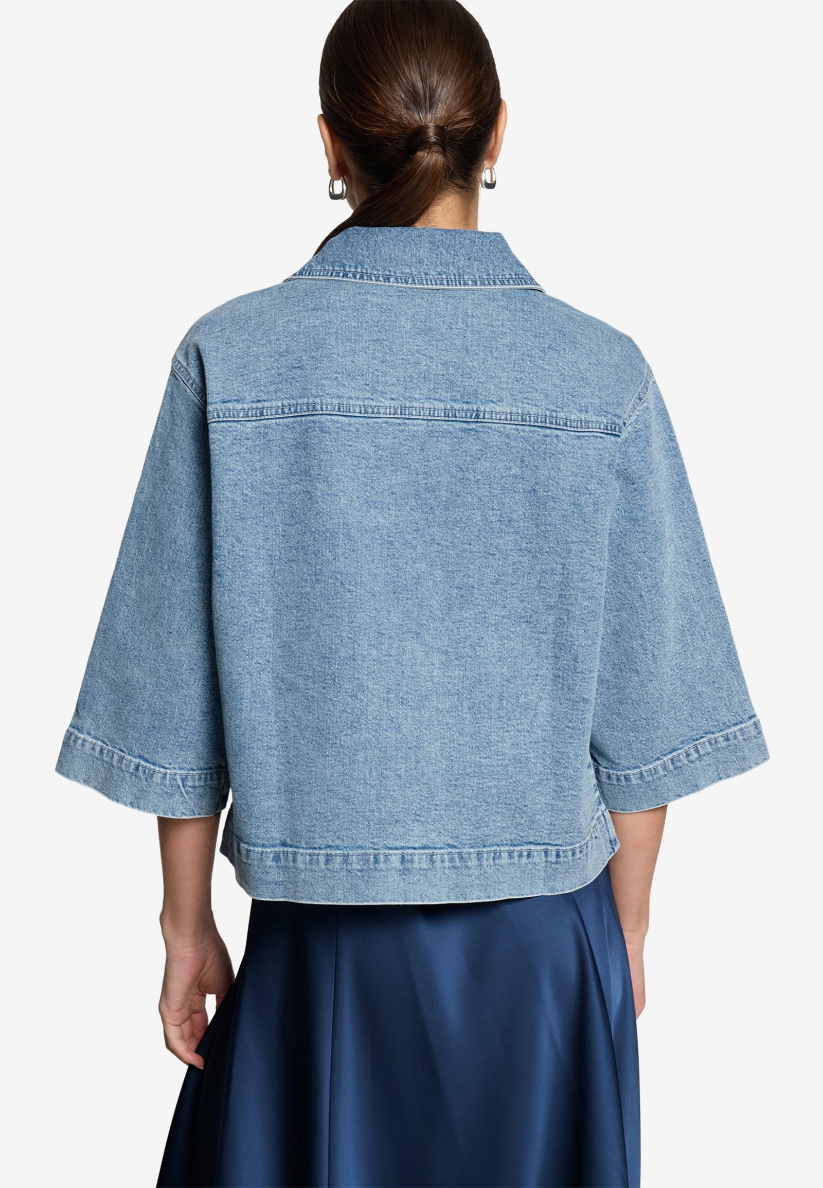 Zero |  Zero Kurzblazer  | 36 | light blue denim