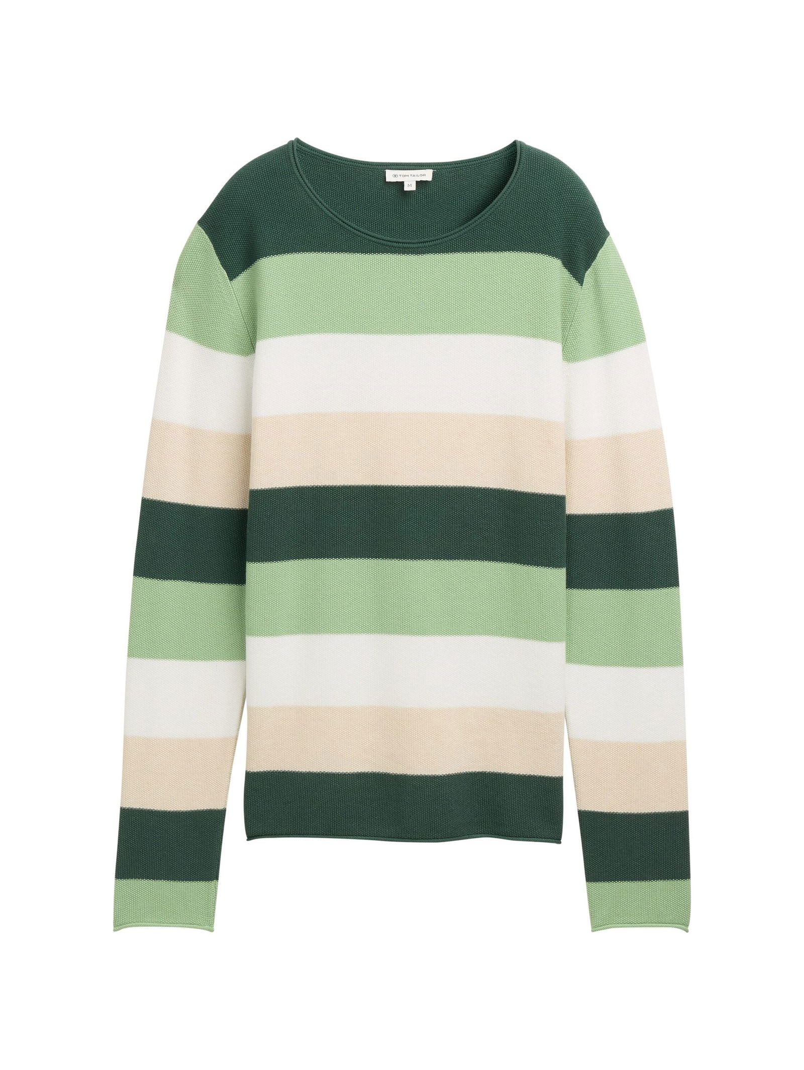 green beige block stripe
