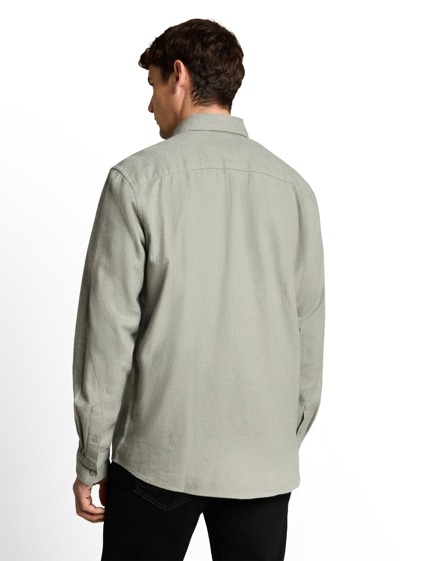 structured shirt, mint based green structure #8