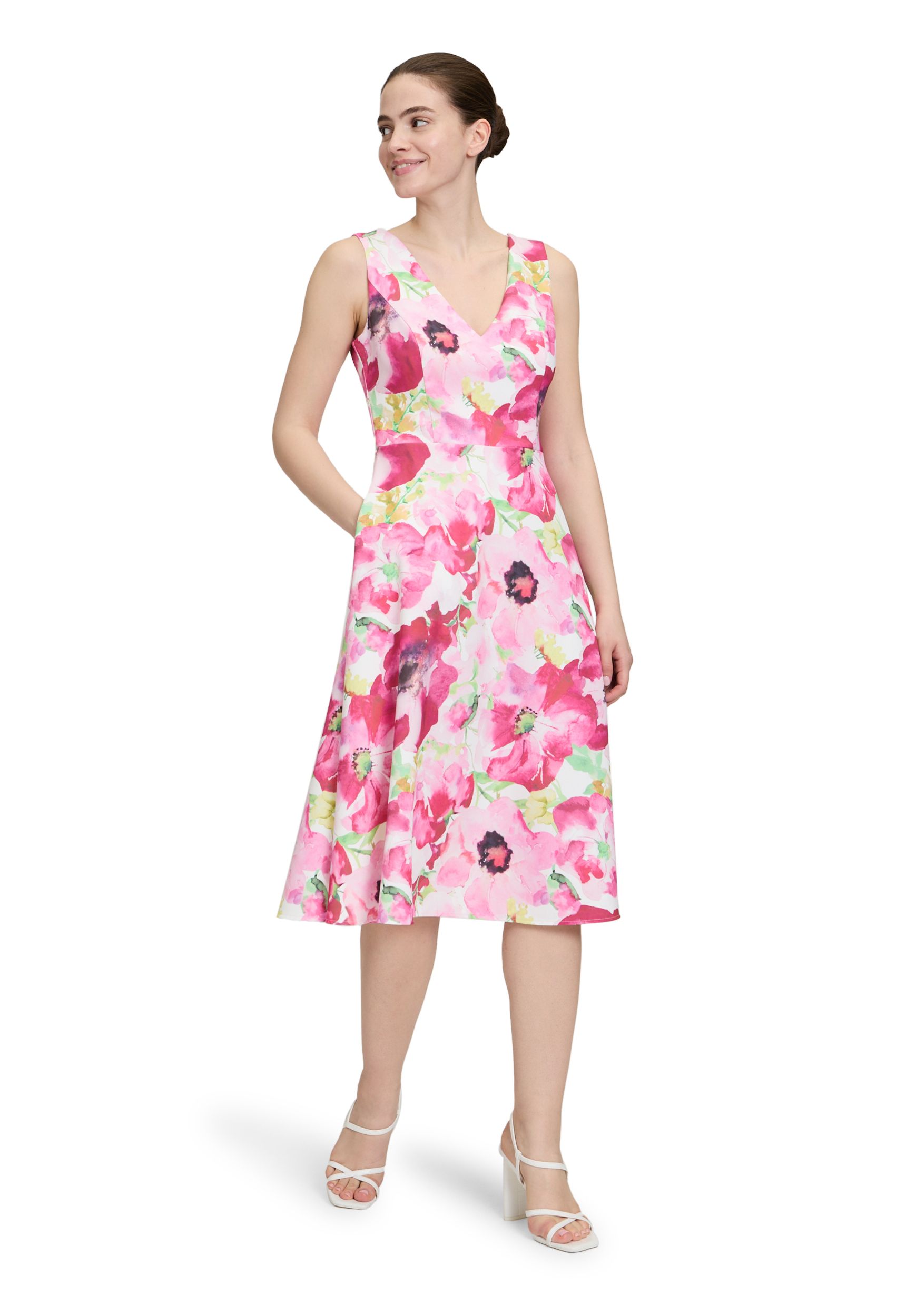Vera Mont |  Vera Mont Kurzes Kleid  | 42 | cream/rosé