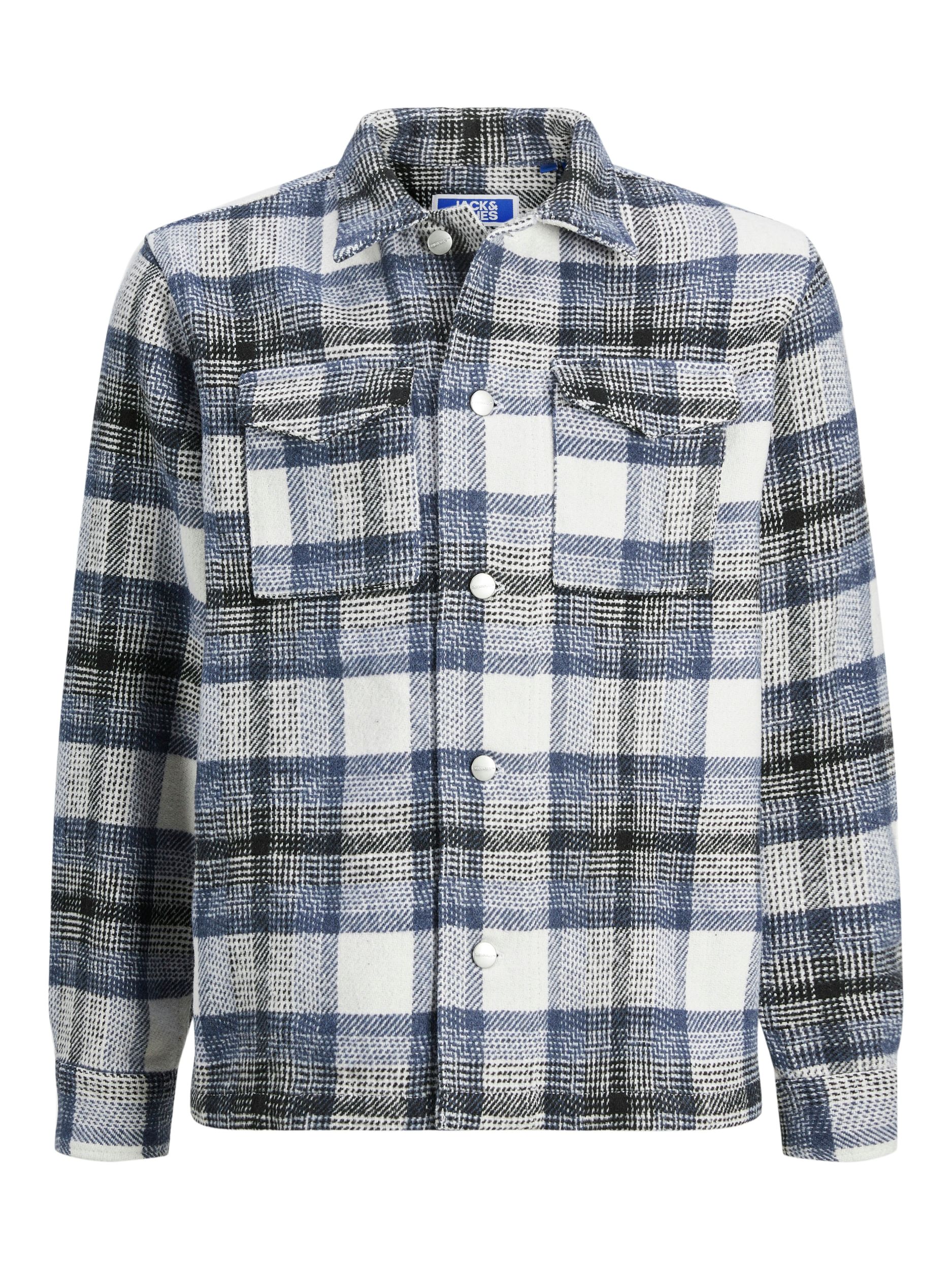 Jack&Jones |  JORVESTERBRO CHECK OVERSHIRT LS JNR | 164 | nightshadow blue