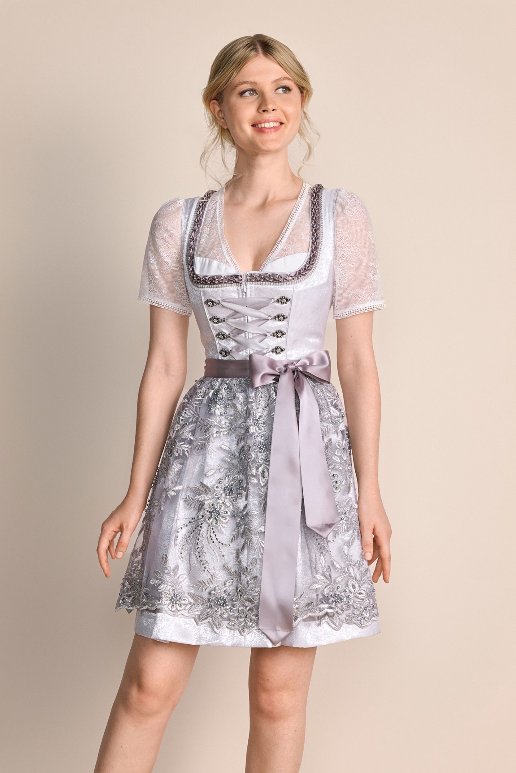 Krüger |  Dirndl kurz | 32 | grau