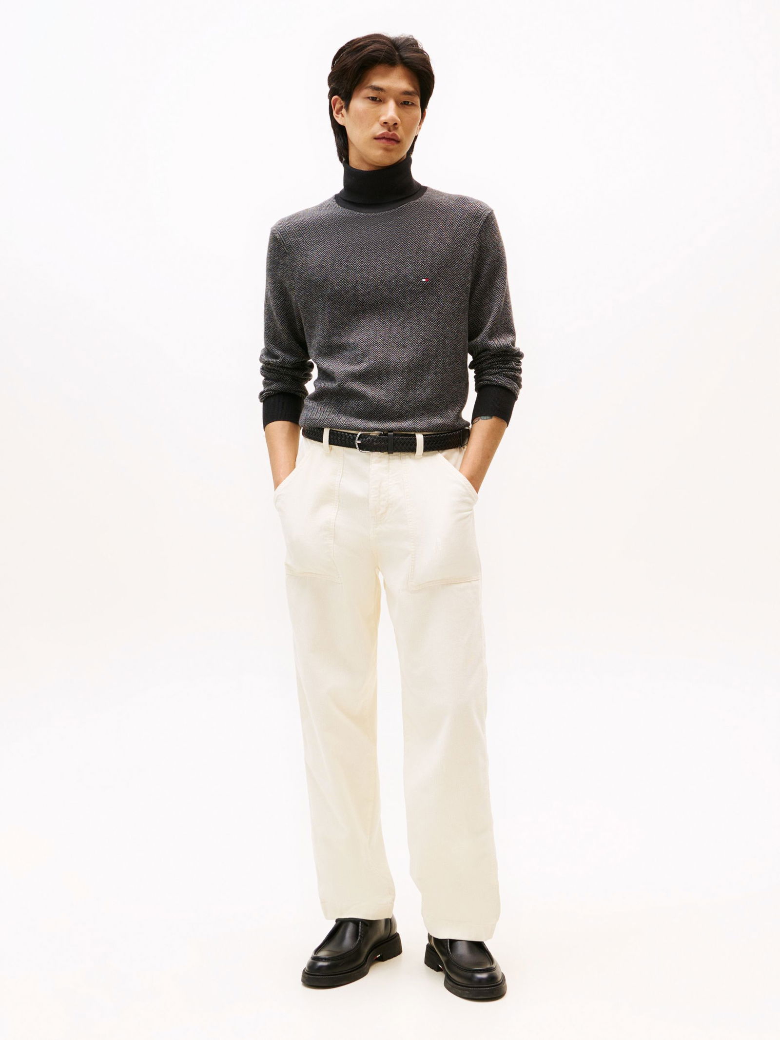 Tommy Hilfiger | Tommy Hilfiger Rollkragenpullover | XL | light grey heather