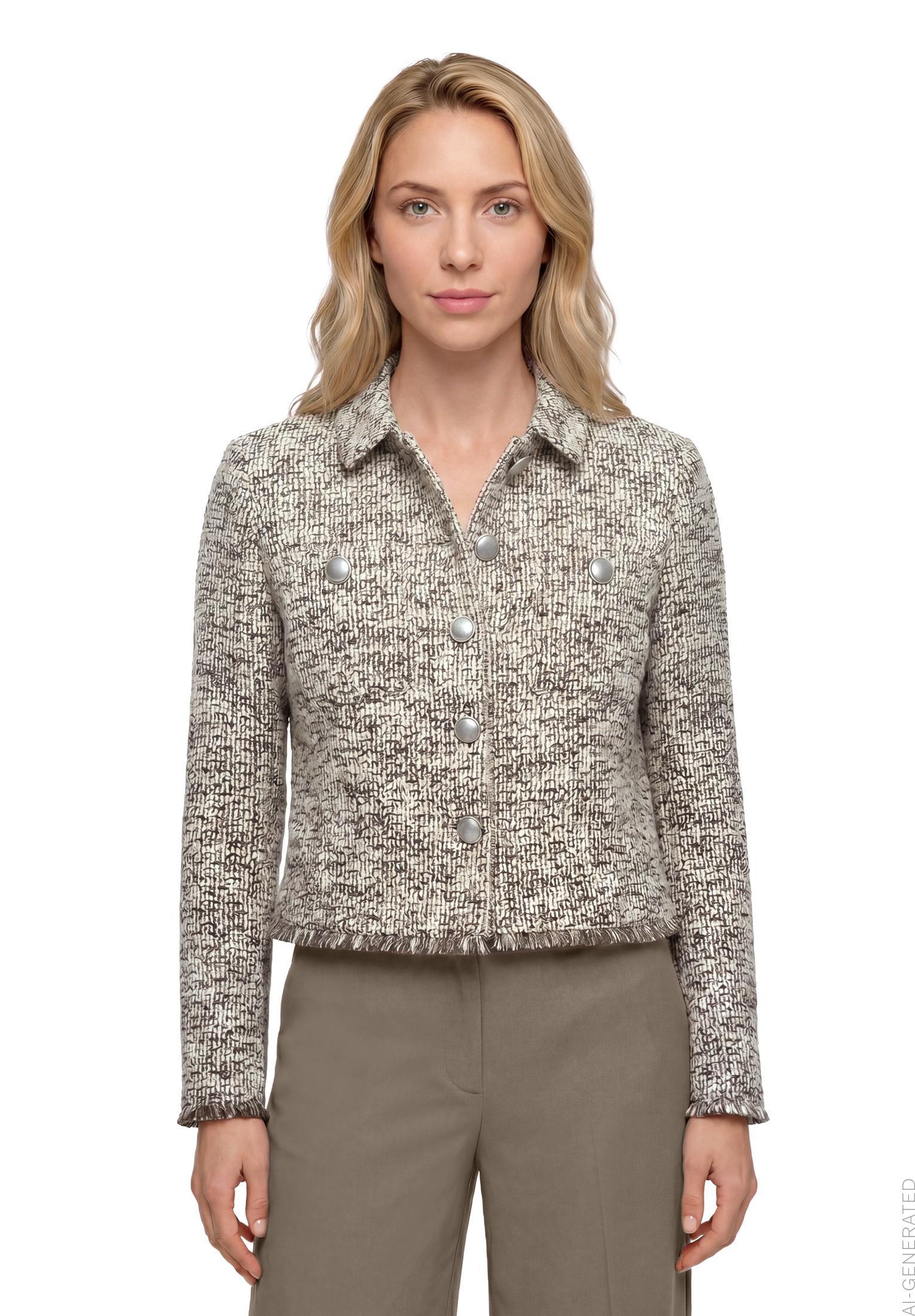 Blazerjacke Kurz 1/1 Arm, Nature/Brown #3