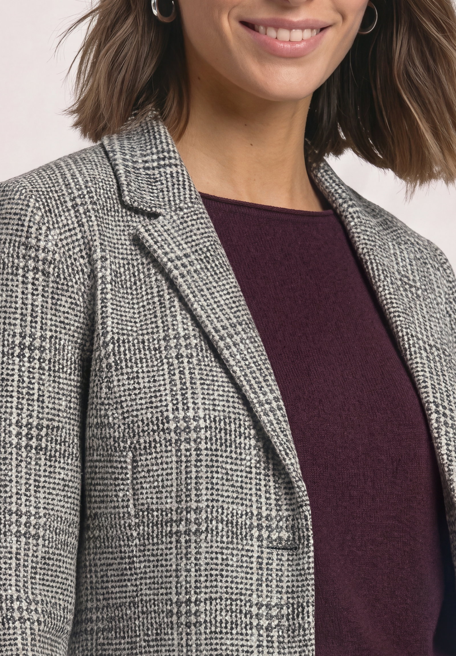 LTD QR Check Blazer, Black #7