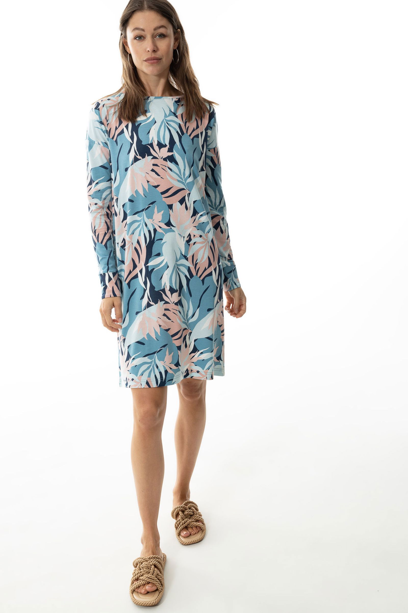 44d1e6a0b28a8cff85a066c6fab92b1d Mey | sleepshirt long sleeve | XS | frost blue